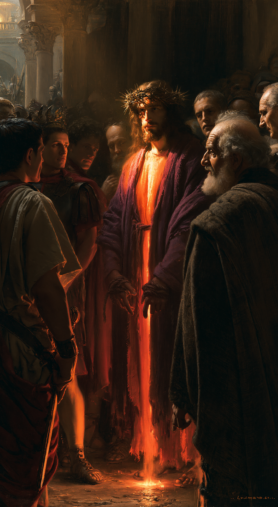 Ecce Homo — Lumière divine · Portrait n° 8