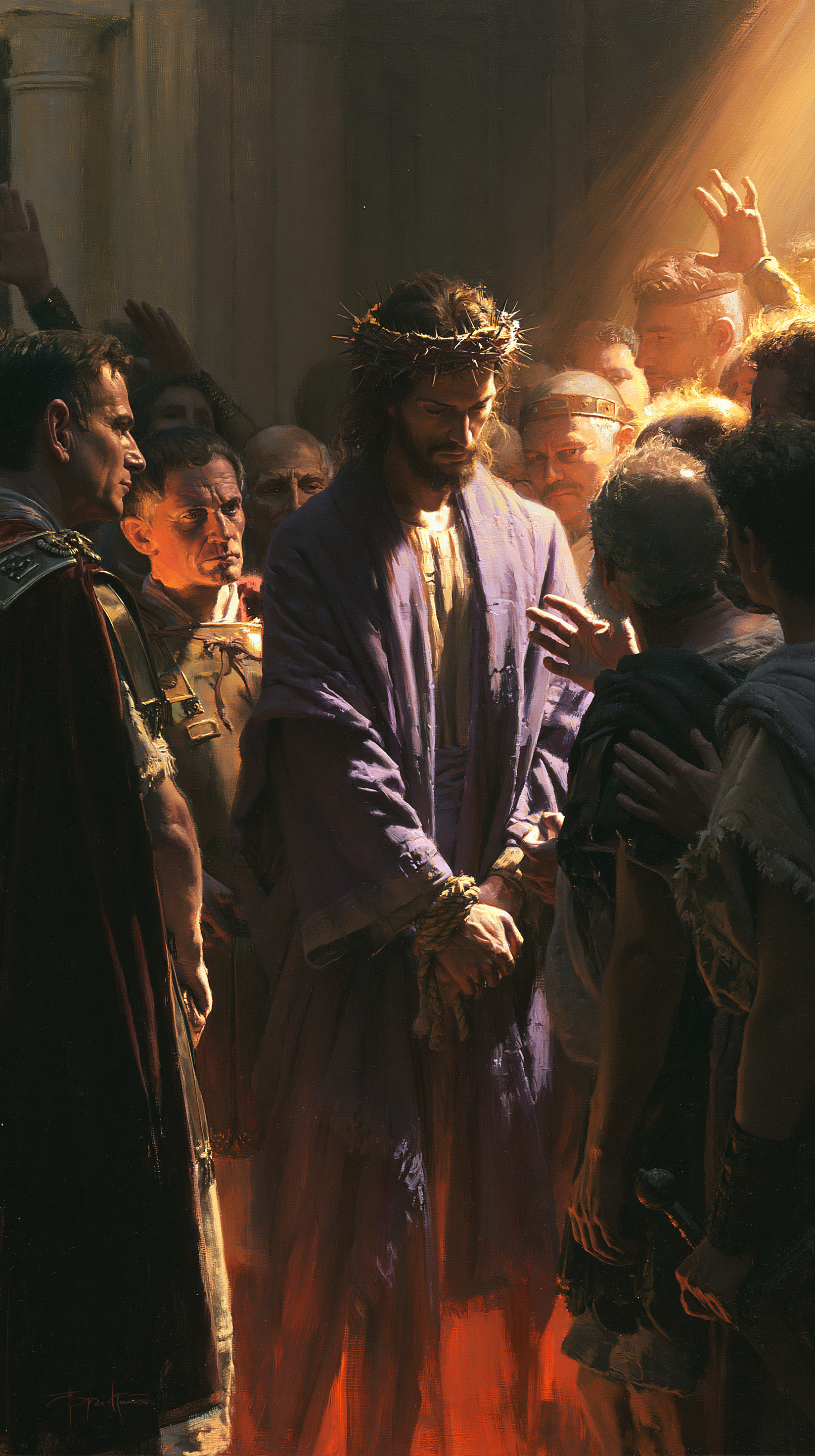Ecce Homo — Lumière divine · Portrait n° 11 — aperçu de la finition sélectionnée