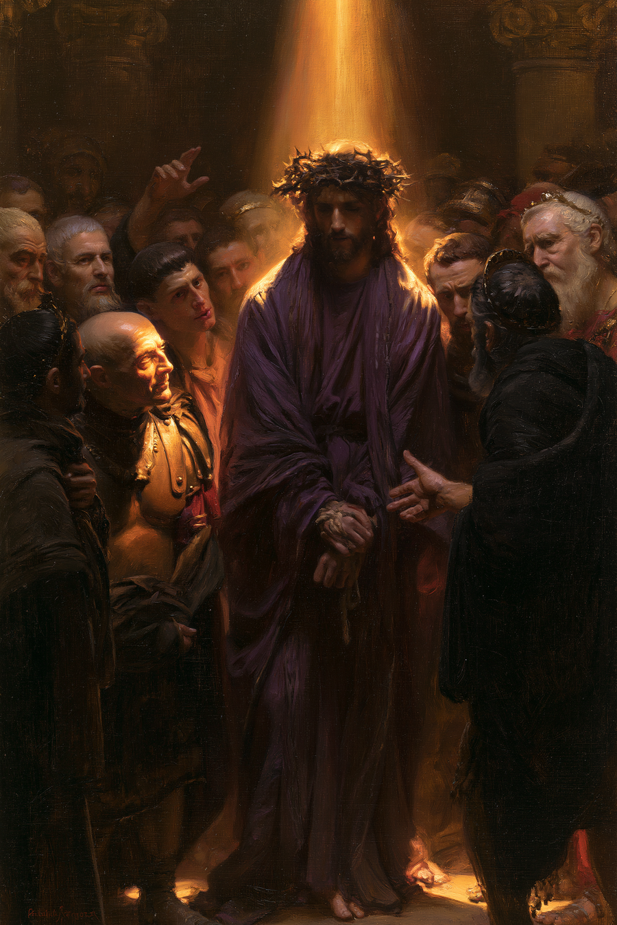 Ecce Homo — Lumière divine · Portrait n° 12