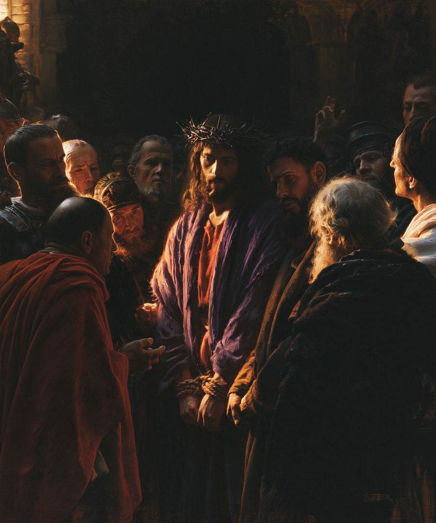 Ecce Homo — Lumière divine · Portrait n° 25