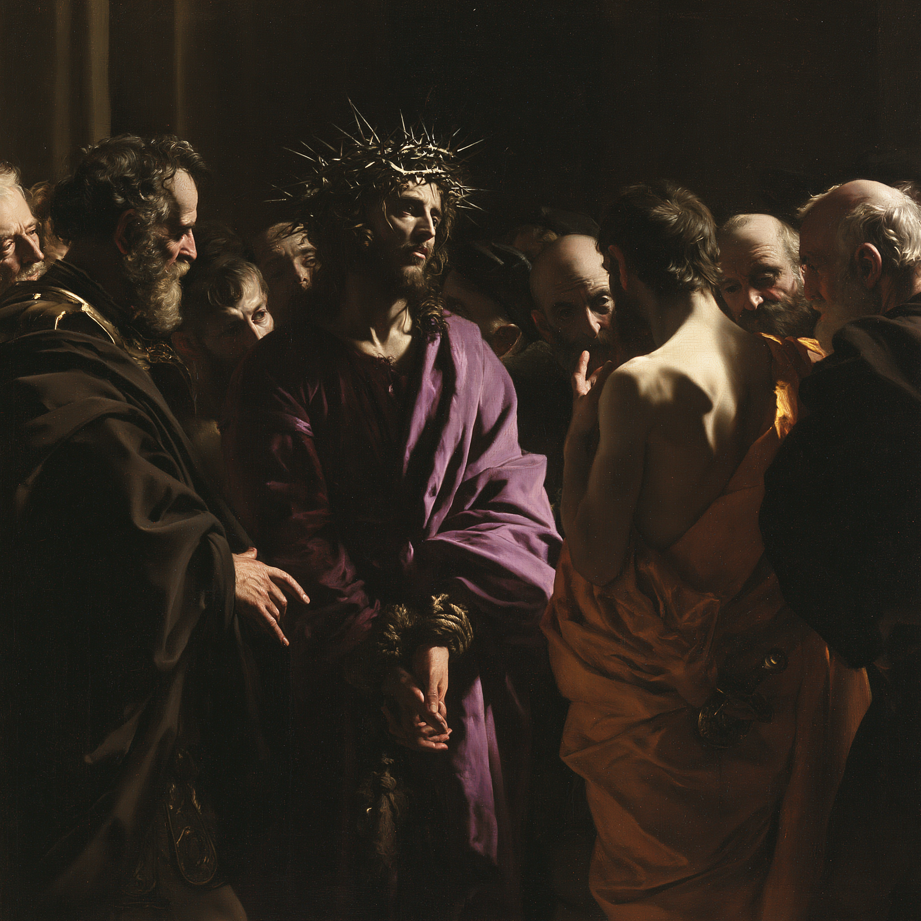 Ecce Homo — Noir et or · Carré n° 1 — aperçu de la finition sélectionnée