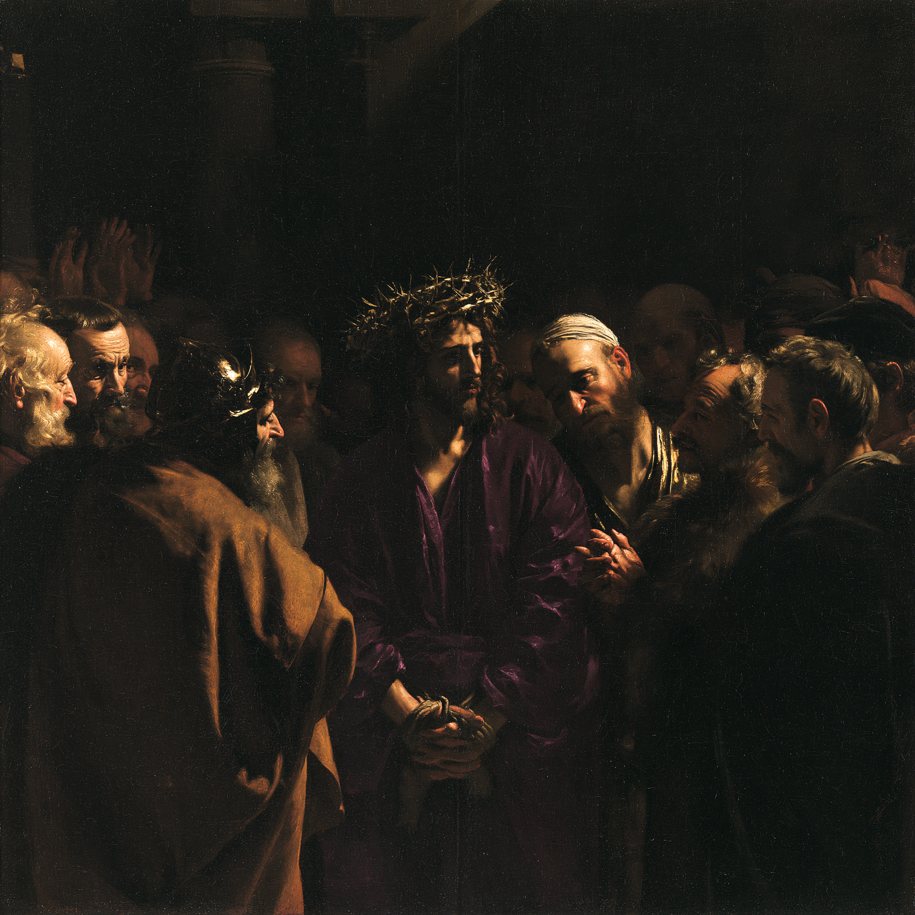 Ecce Homo — Noir et or · Carré n° 3 — aperçu de la finition sélectionnée
