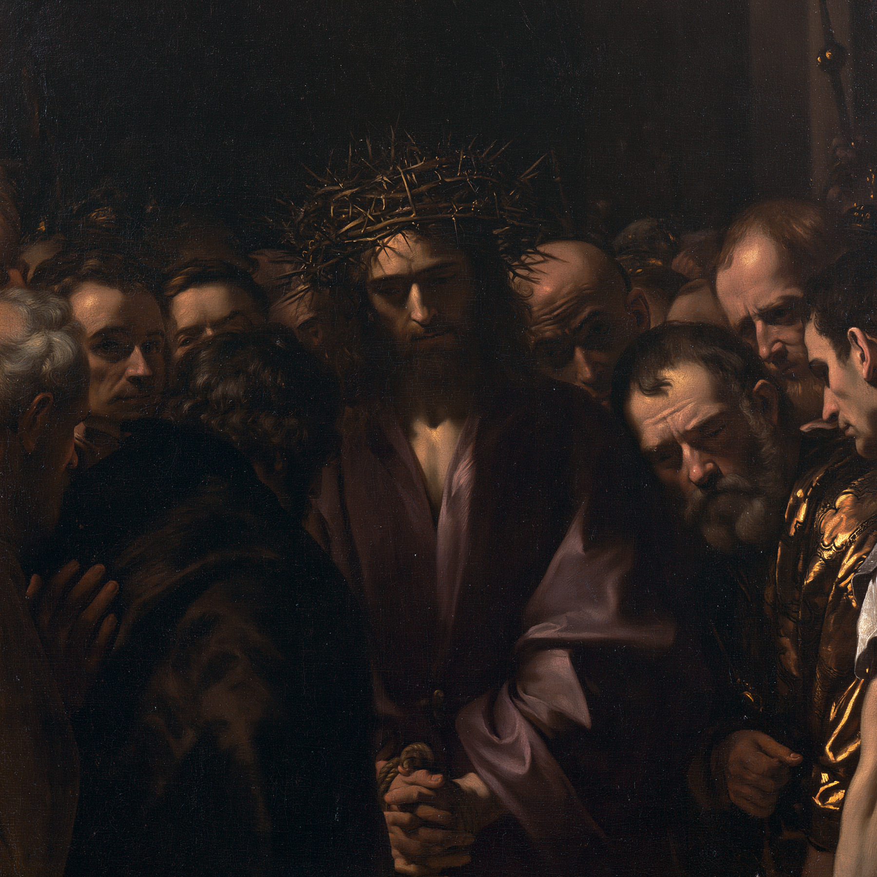 Ecce Homo — Noir et or · Carré n° 4 — aperçu de la finition sélectionnée