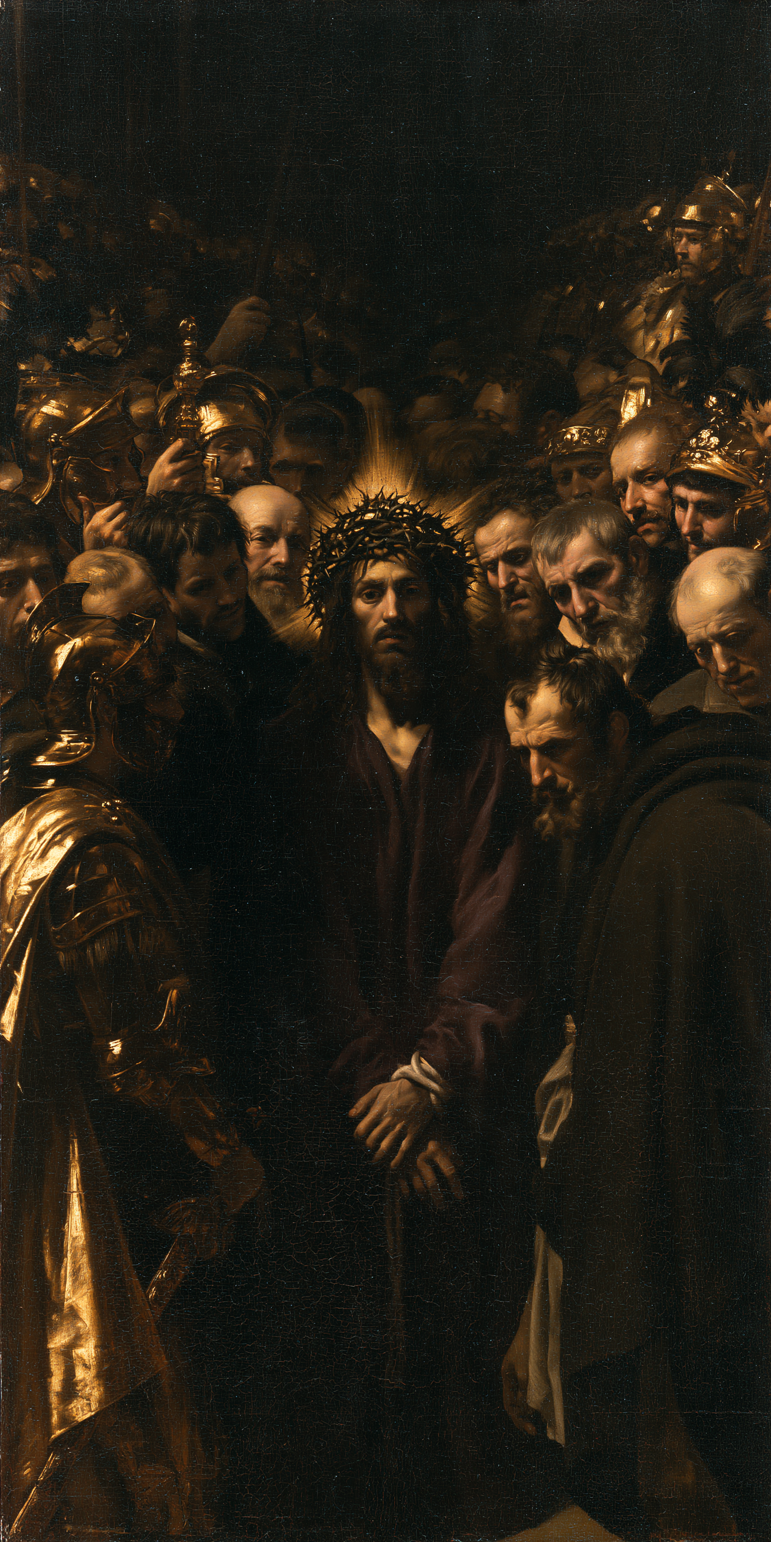 Ecce Homo — Noir et or · Portrait n° 1 — aperçu de la finition sélectionnée