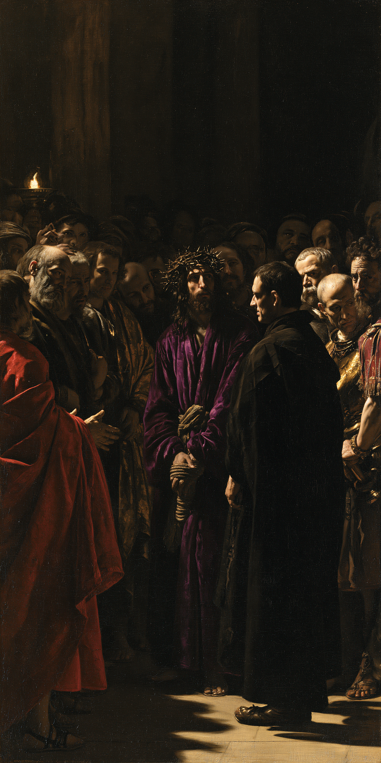 Ecce Homo — Noir et or · Portrait n° 2 — aperçu de la finition sélectionnée