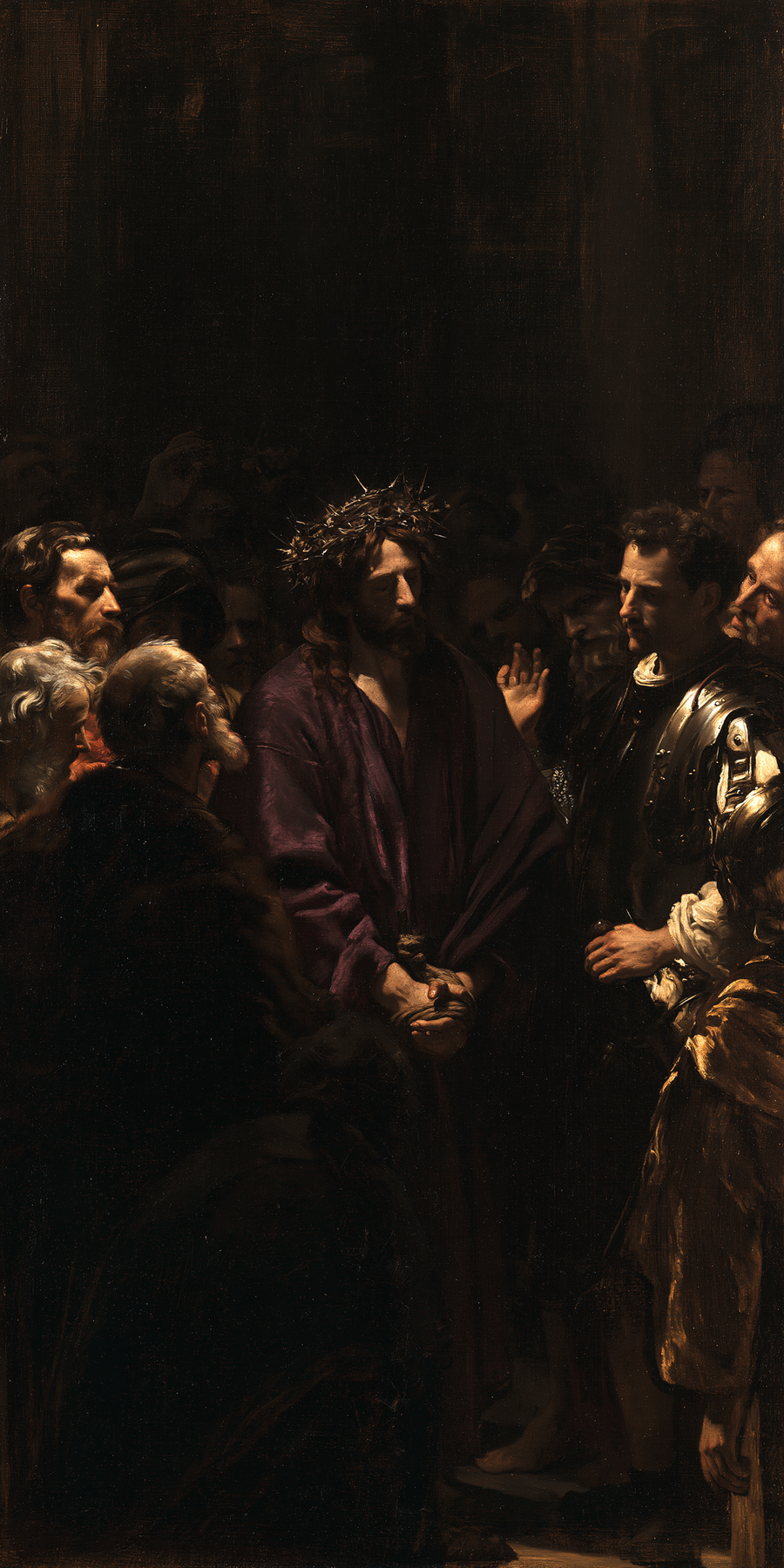 Ecce Homo — Noir et or · Portrait n° 3
