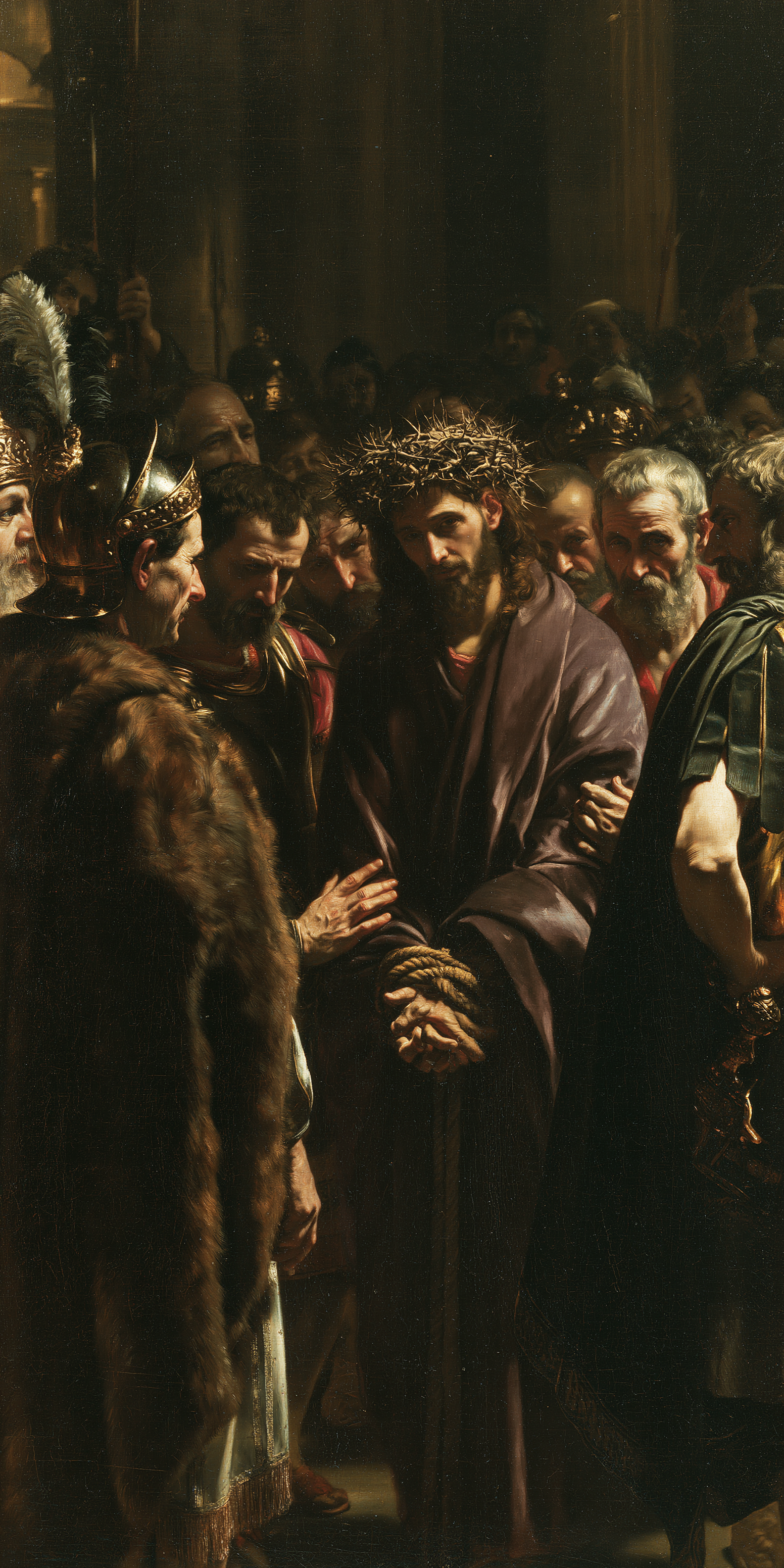 Ecce Homo — Noir et or · Portrait n° 4 — aperçu de la finition sélectionnée