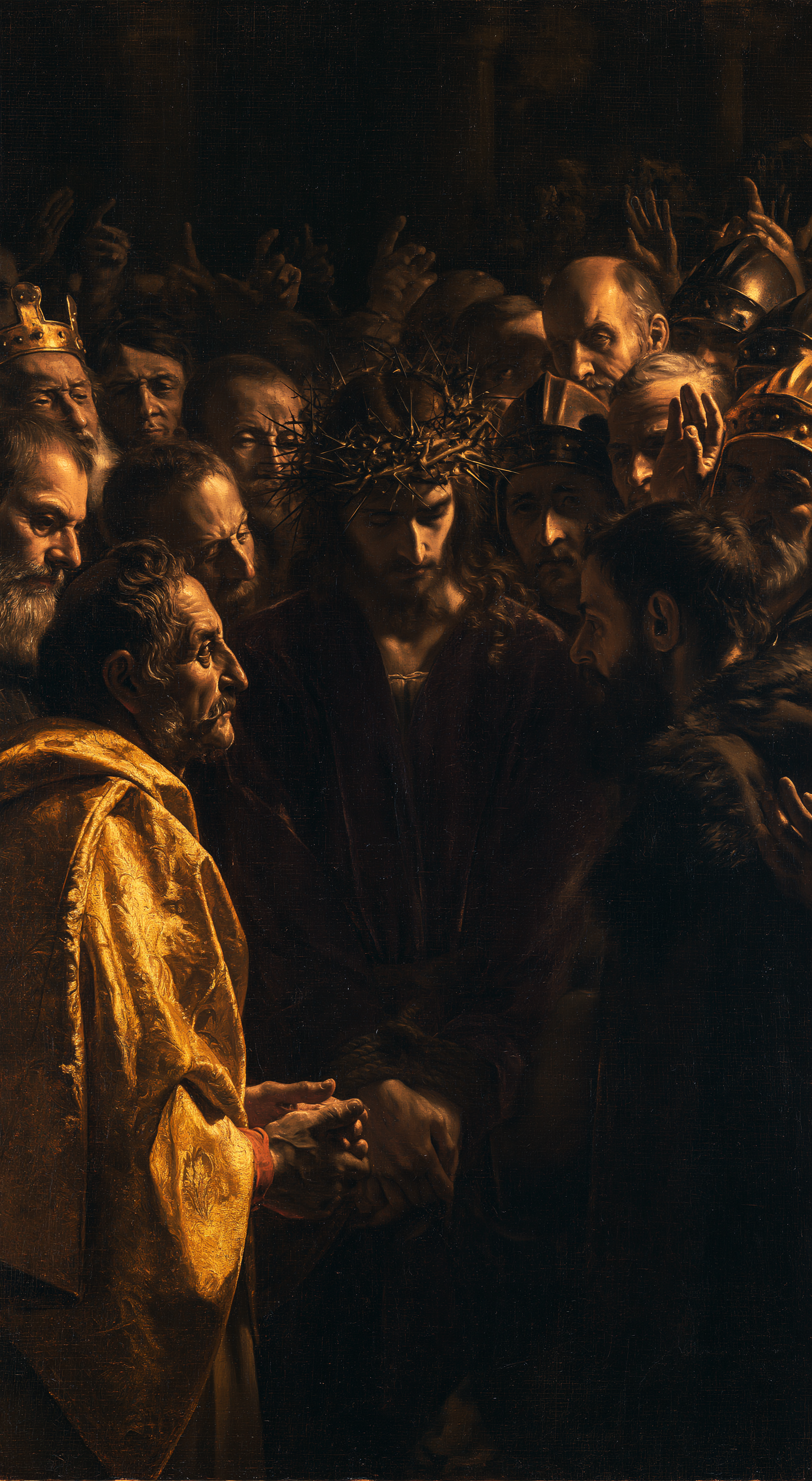 Ecce Homo — Noir et or · Portrait n° 5 — aperçu de la finition sélectionnée