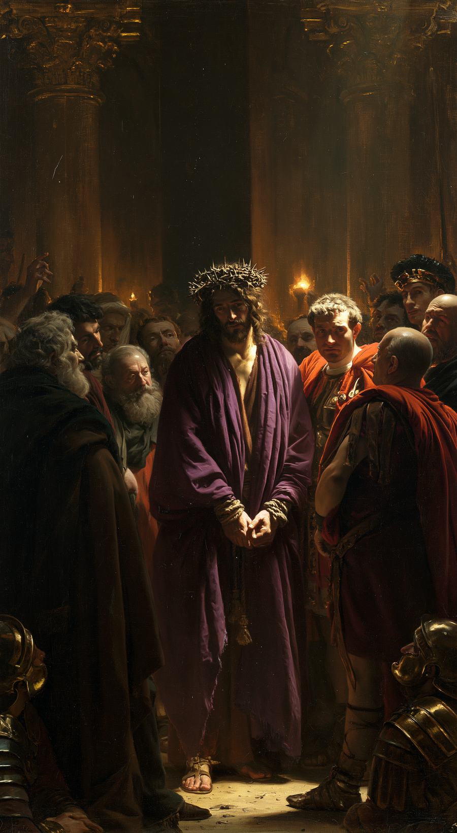 Ecce Homo — Noir et or · Portrait n° 6