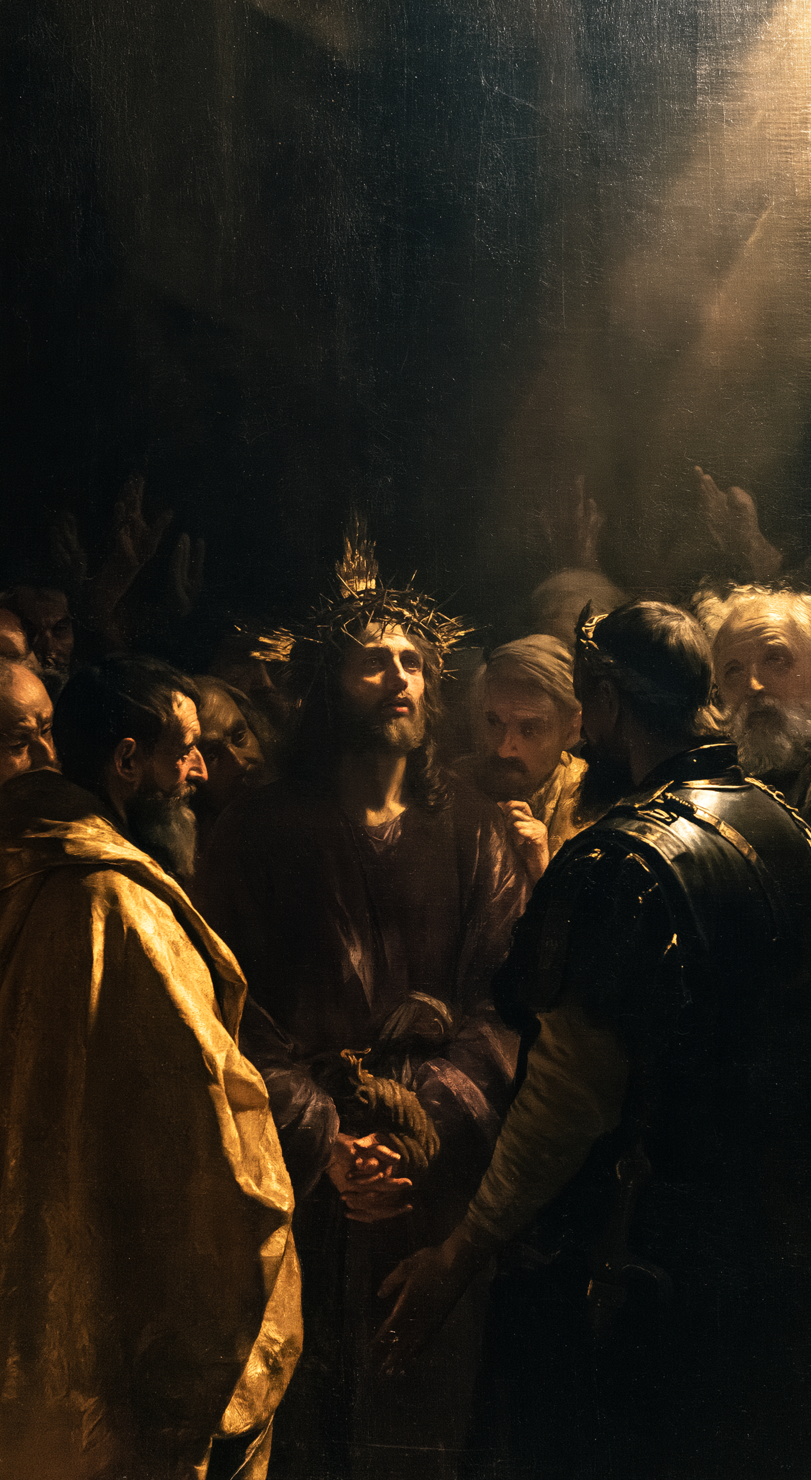 Ecce Homo — Noir et or · Portrait n° 7 — aperçu de la finition sélectionnée