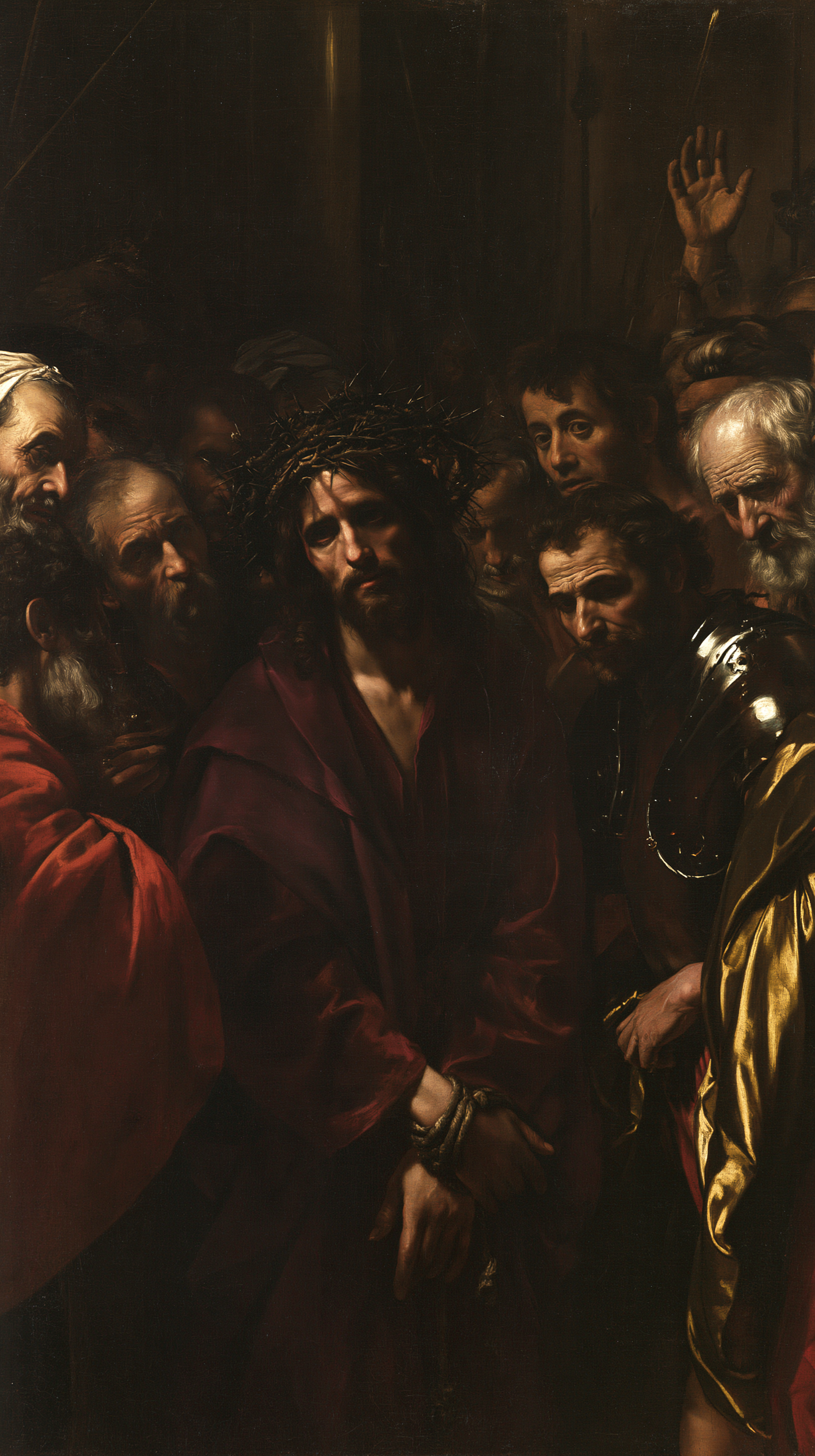 Ecce Homo — Noir et or · Portrait n° 9 — aperçu de la finition sélectionnée