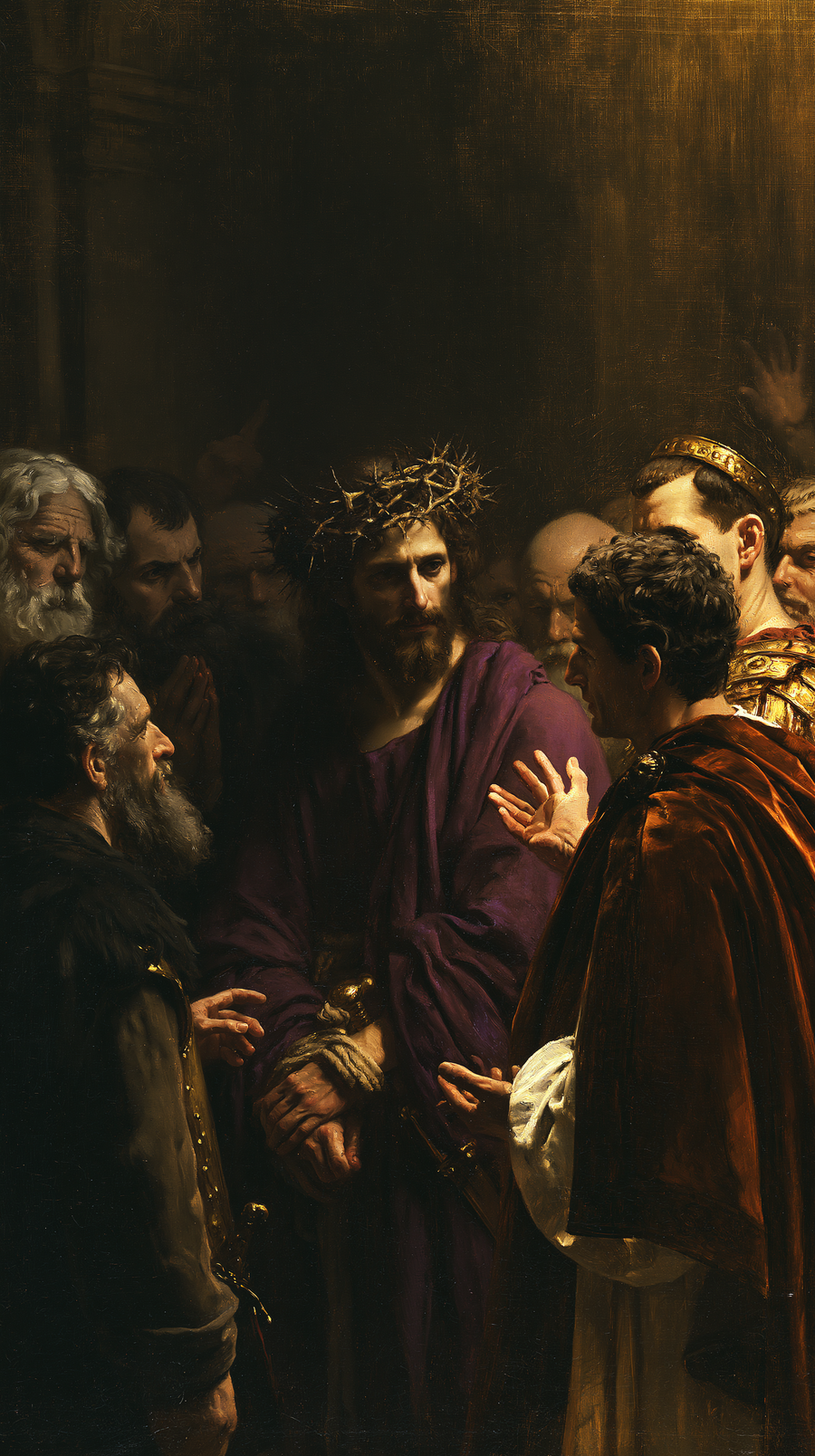 Ecce Homo — Noir et or · Portrait n° 10