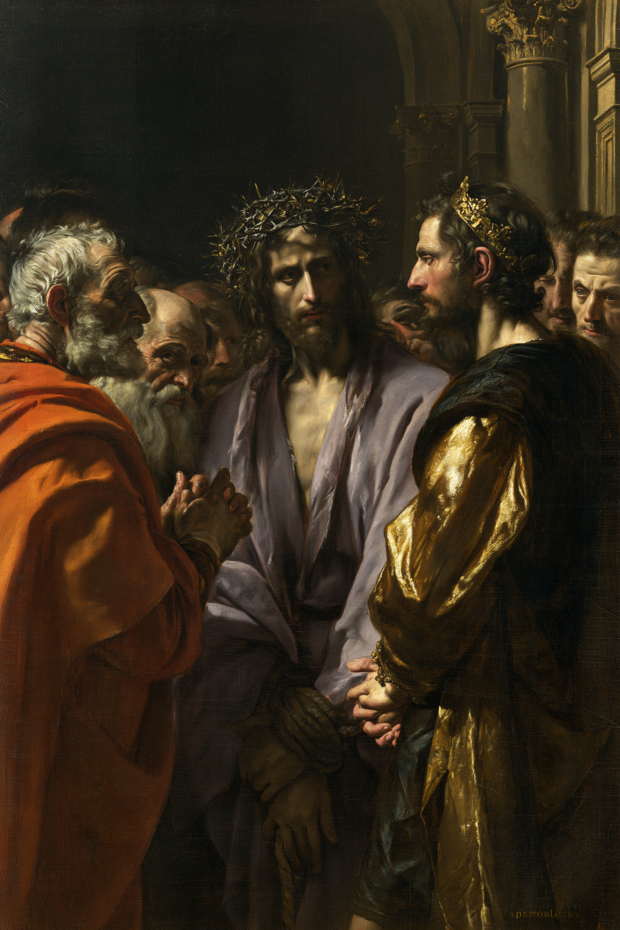 Ecce Homo — Noir et or · Portrait n° 12