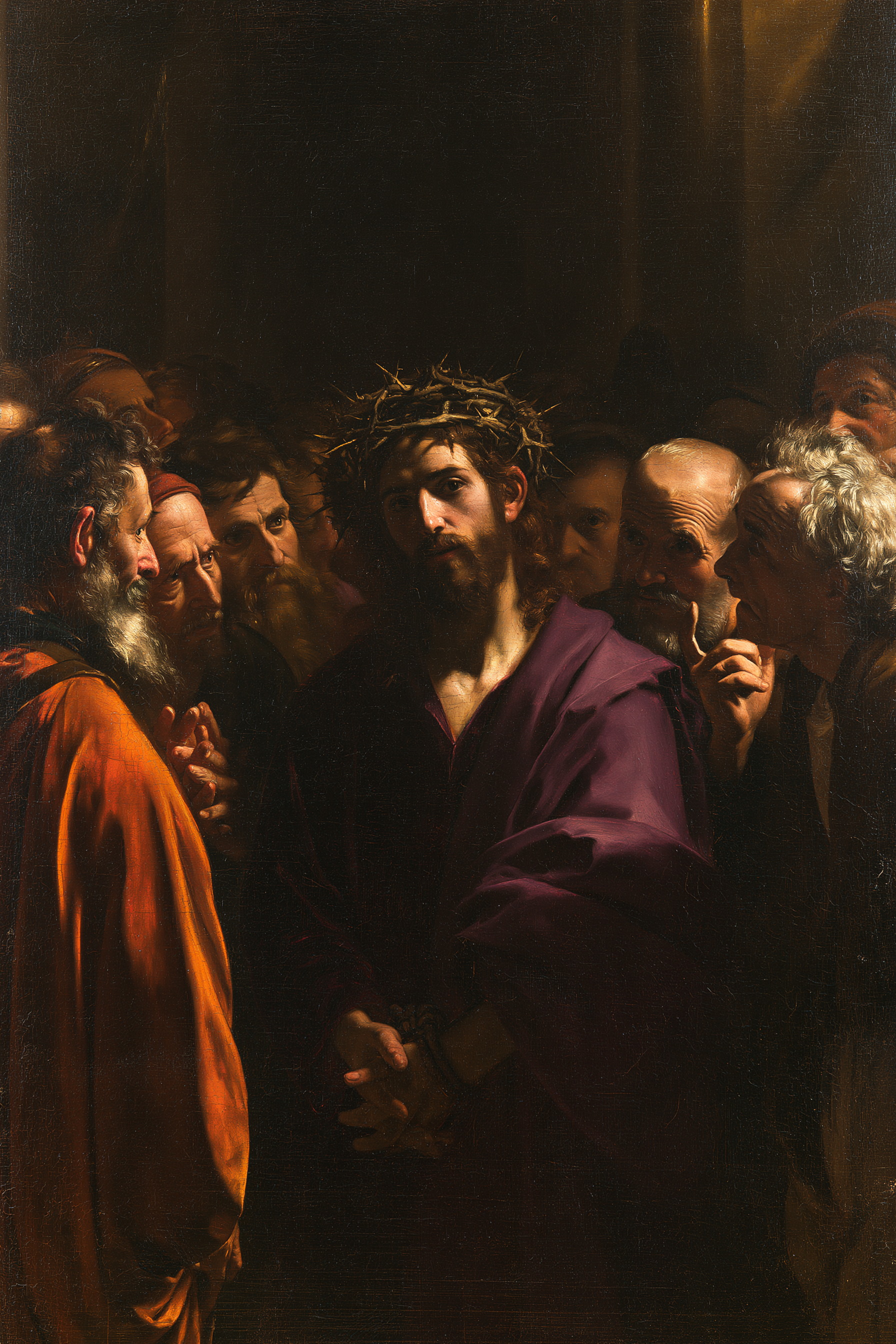 Ecce Homo — Noir et or · Portrait n° 13 — aperçu de la finition sélectionnée