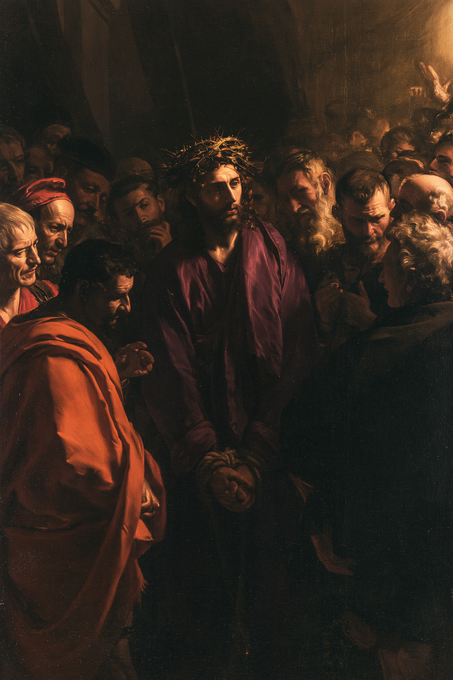 Ecce Homo — Noir et or · Portrait n° 15 — aperçu de la finition sélectionnée
