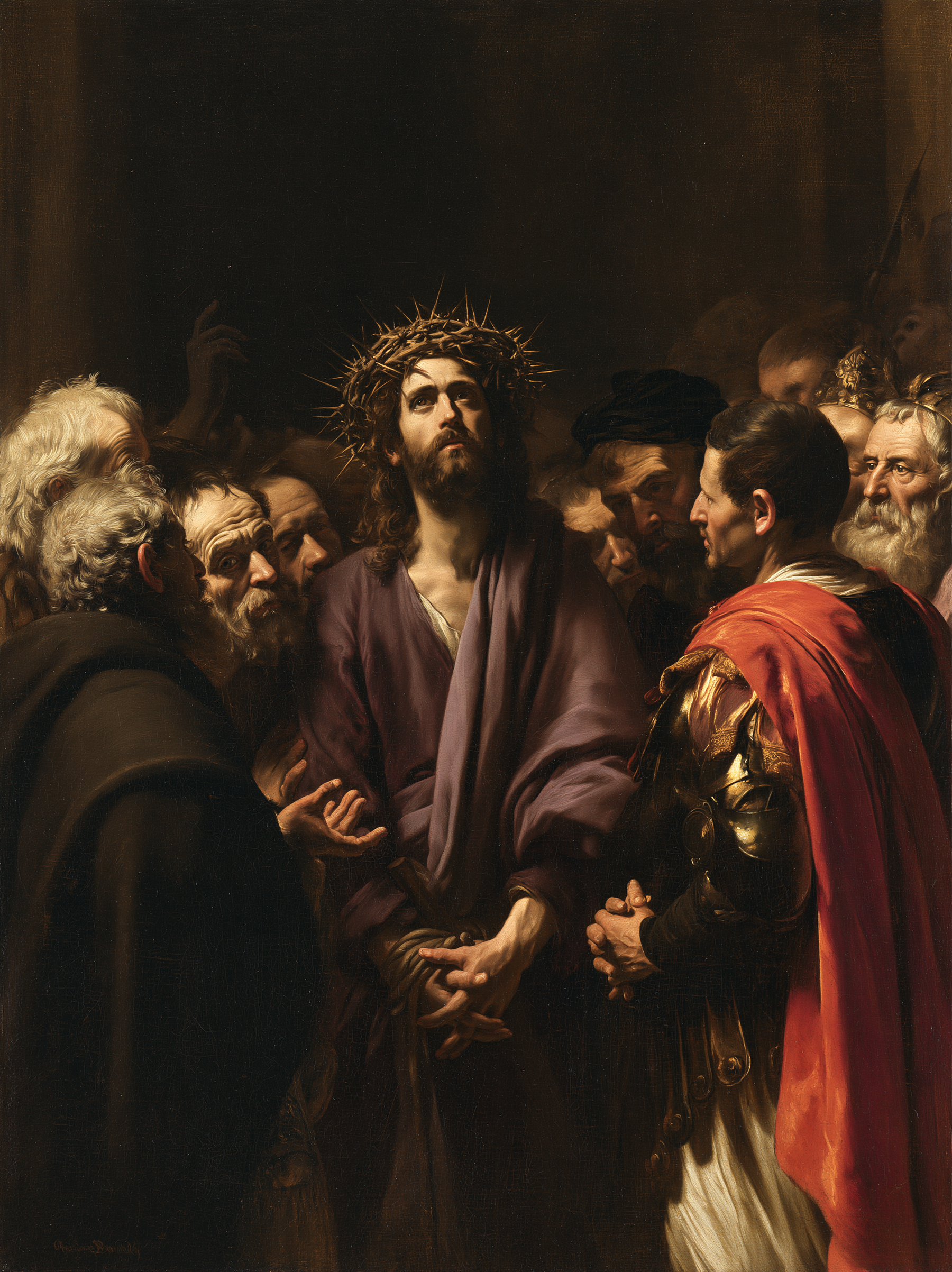 Ecce Homo — Noir et or · Portrait n° 17 — aperçu de la finition sélectionnée