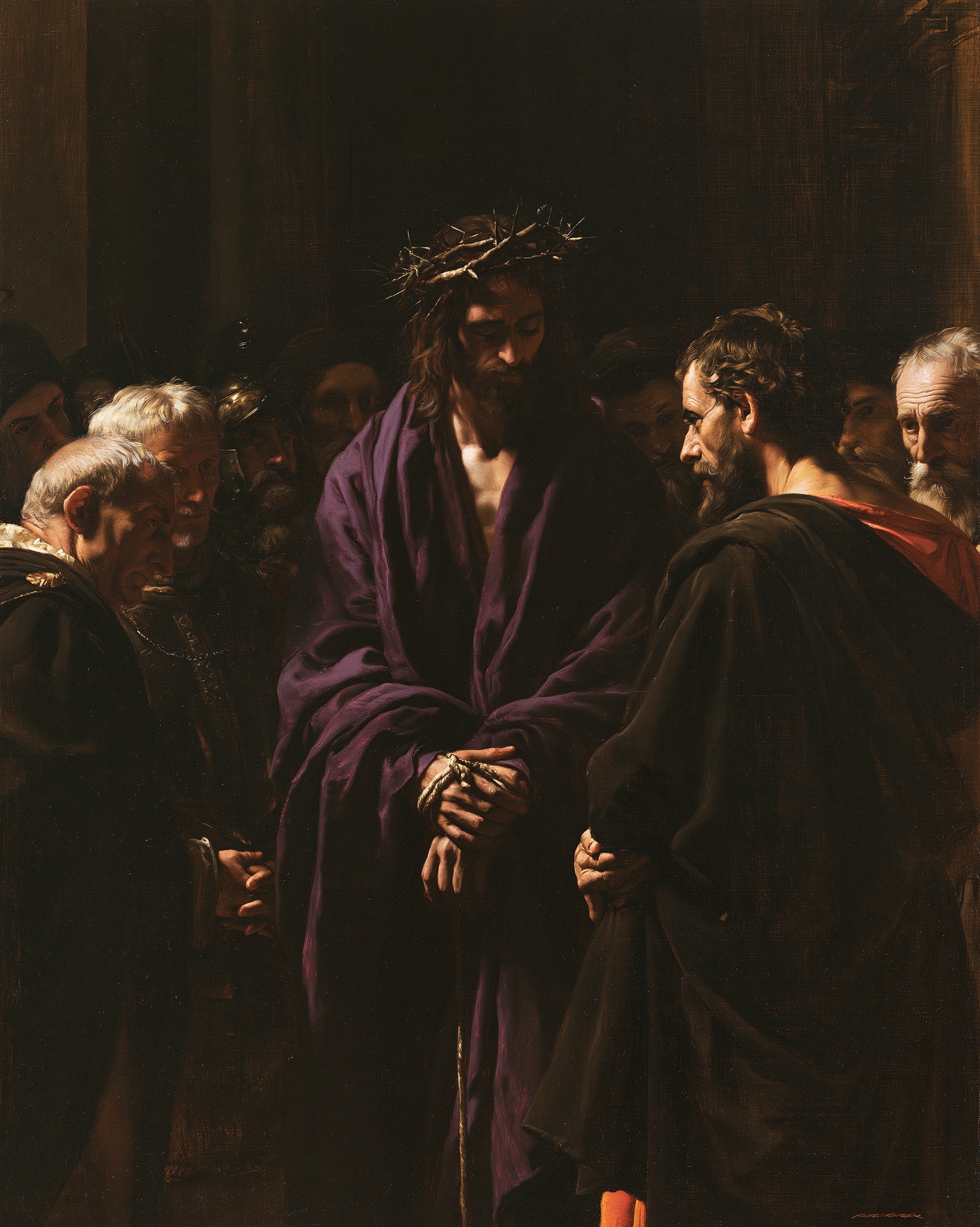 Ecce Homo — Noir et or · Portrait n° 20 — aperçu de la finition sélectionnée