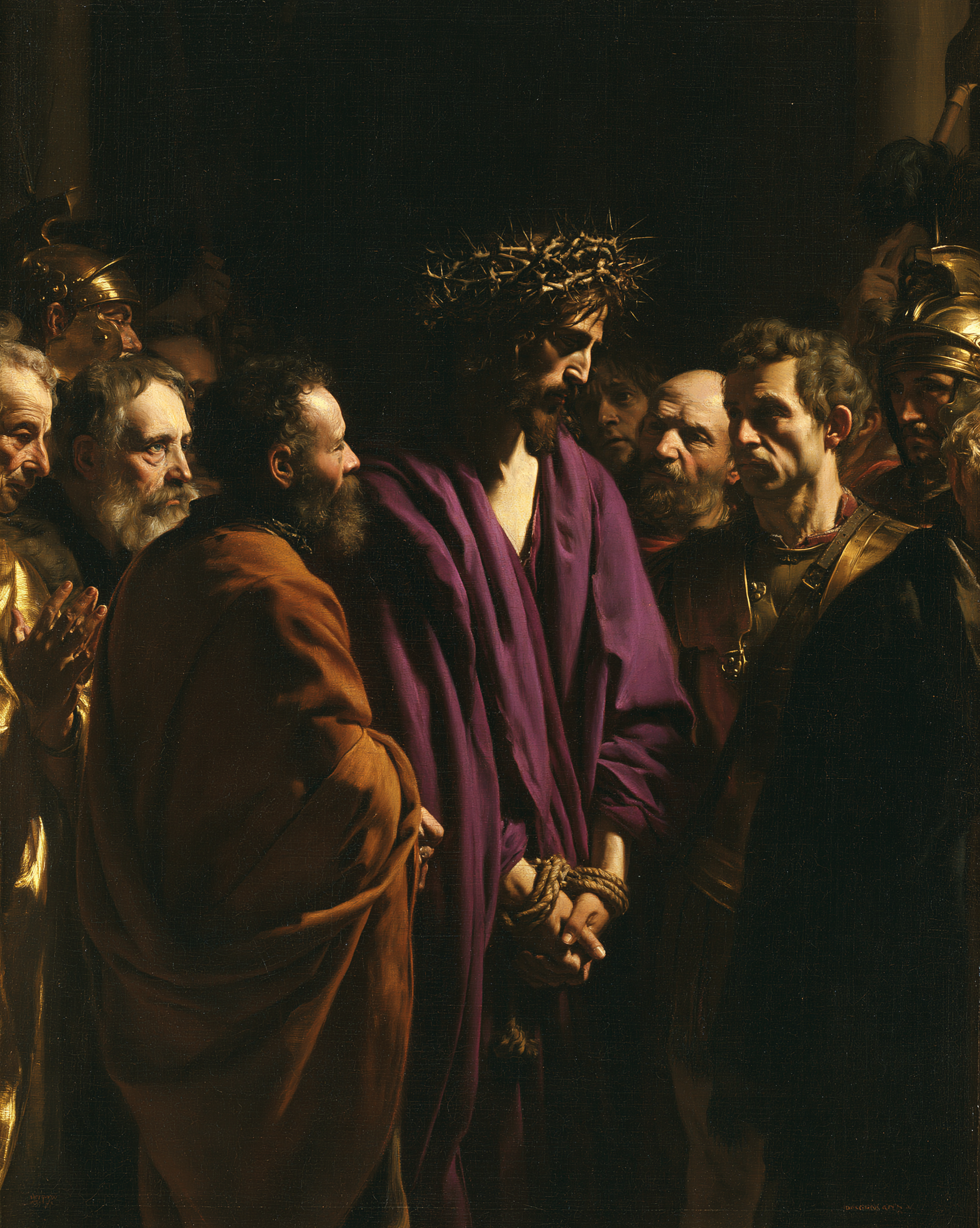 Ecce Homo — Noir et or · Portrait n° 22 — aperçu de la finition sélectionnée