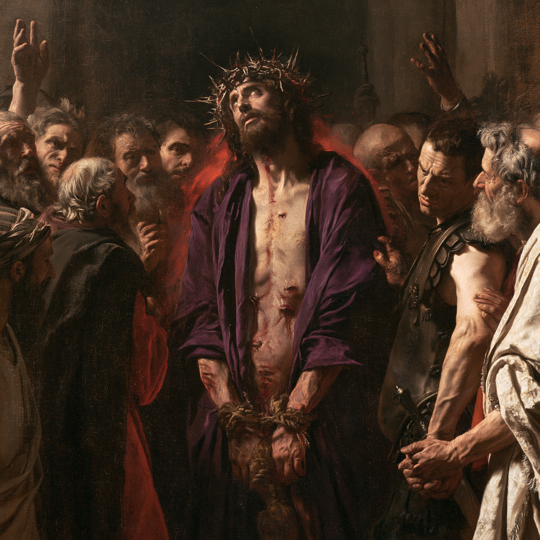 Ecce Homo — Rouge du sacrifice · Carré n° 1 — aperçu de la finition sélectionnée