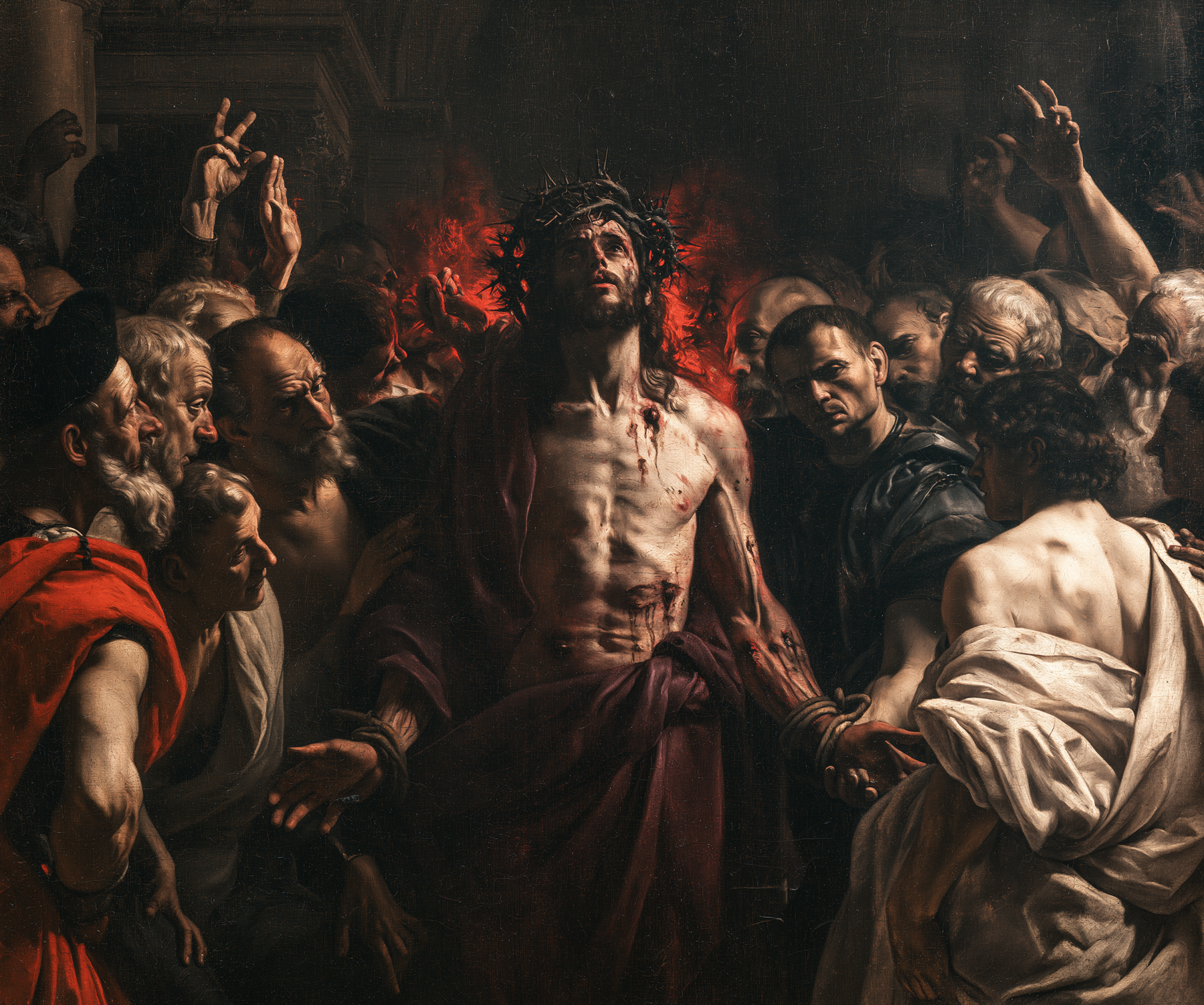 Ecce Homo — Rouge du sacrifice · Paysage n° 1 — aperçu de la finition sélectionnée