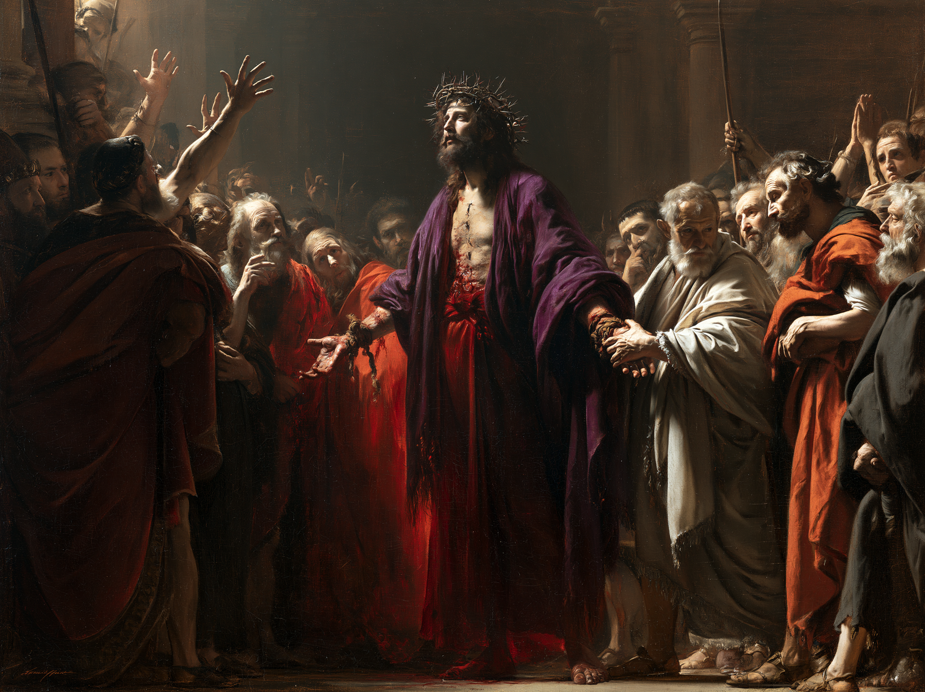 Ecce Homo — Rouge du sacrifice · Paysage n° 10 — aperçu de la finition sélectionnée