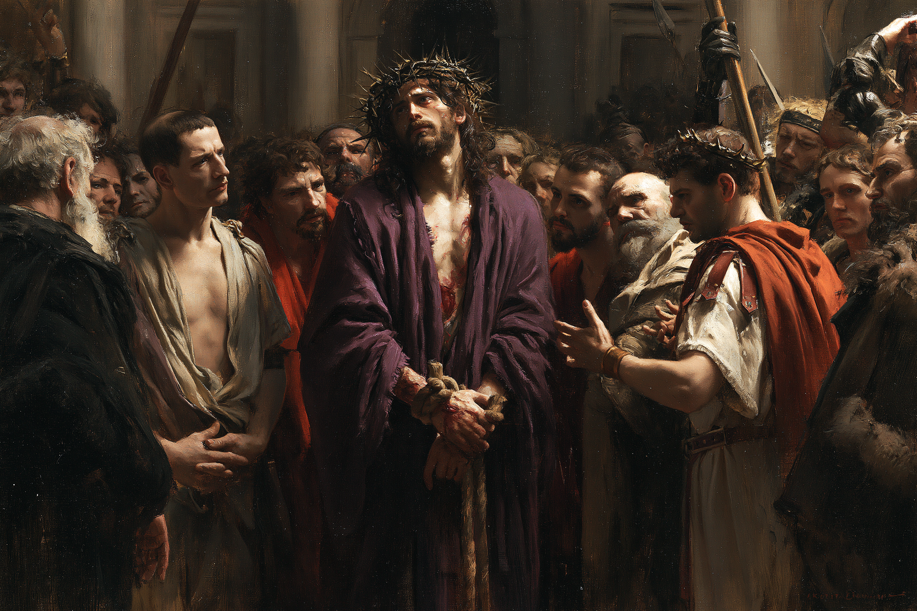 Ecce Homo — Rouge du sacrifice · Paysage n° 16 — aperçu de la finition sélectionnée