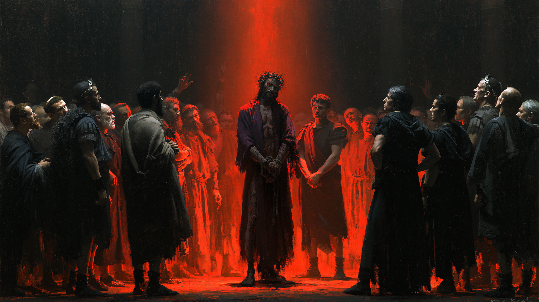 Ecce Homo — Rouge du sacrifice · Paysage n° 18 — aperçu de la finition sélectionnée