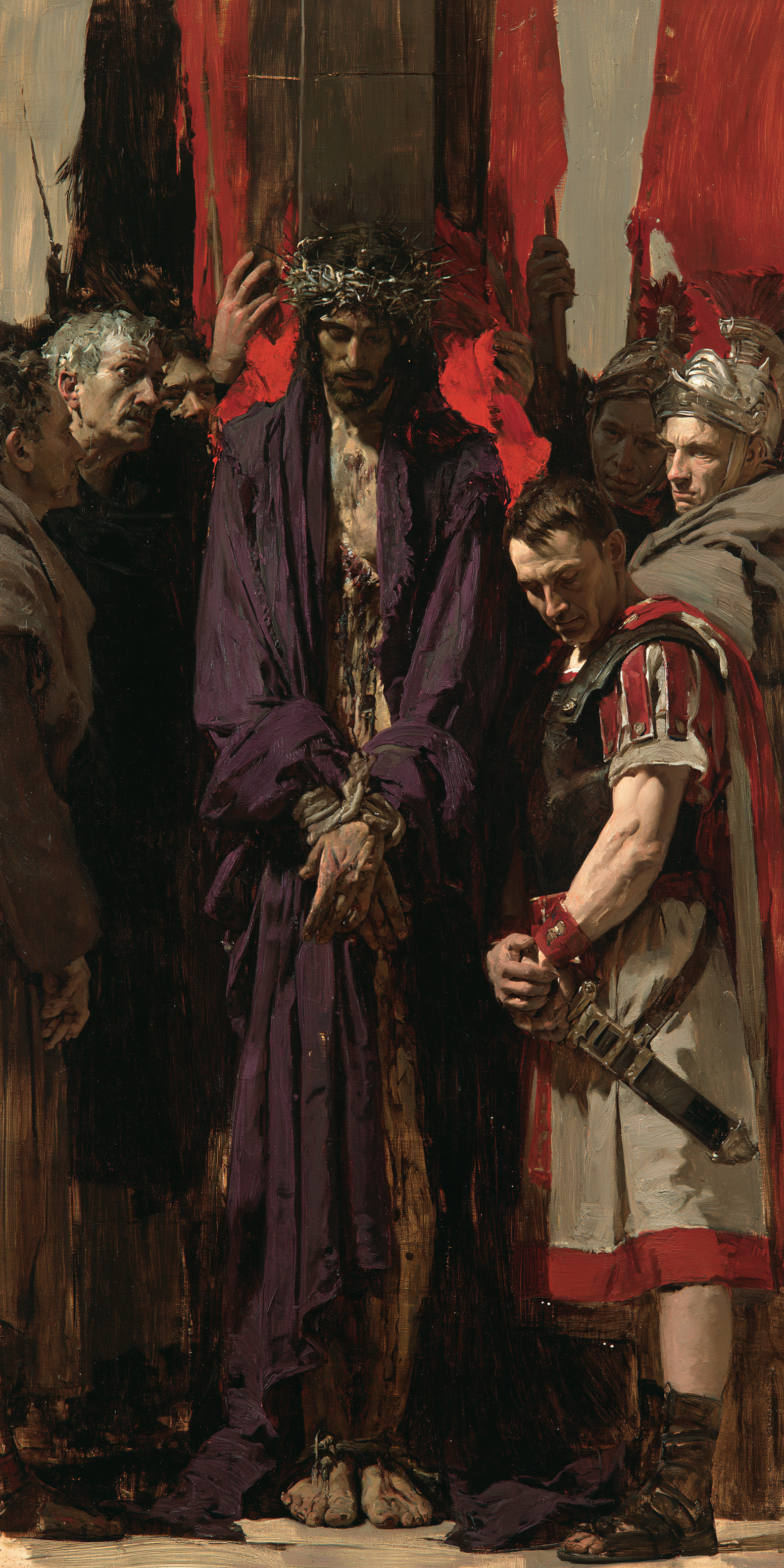 Ecce Homo — Rouge du sacrifice · Portrait n° 1 — aperçu de la finition sélectionnée