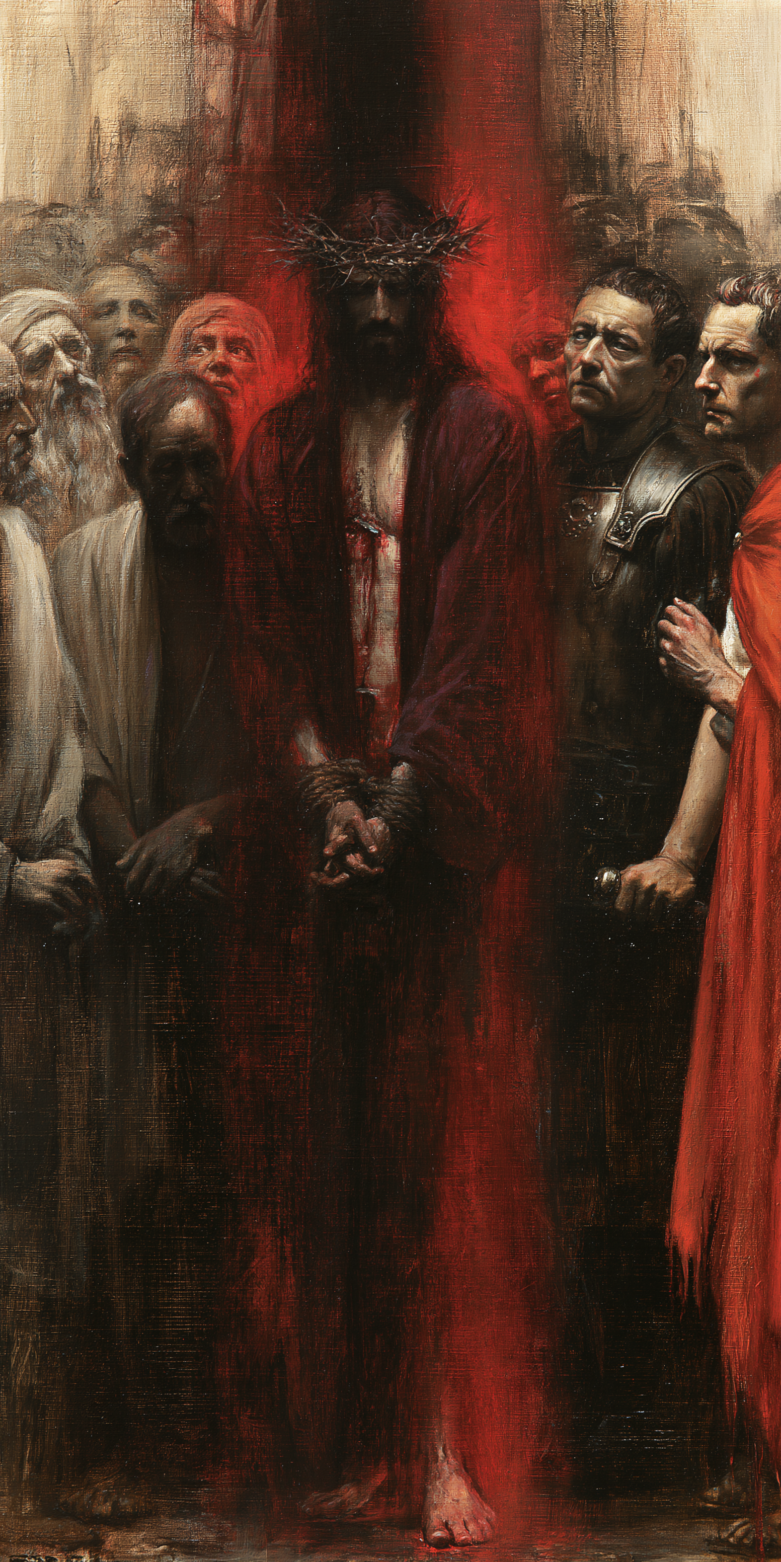 Ecce Homo — Rouge du sacrifice · Portrait n° 2 — aperçu de la finition sélectionnée