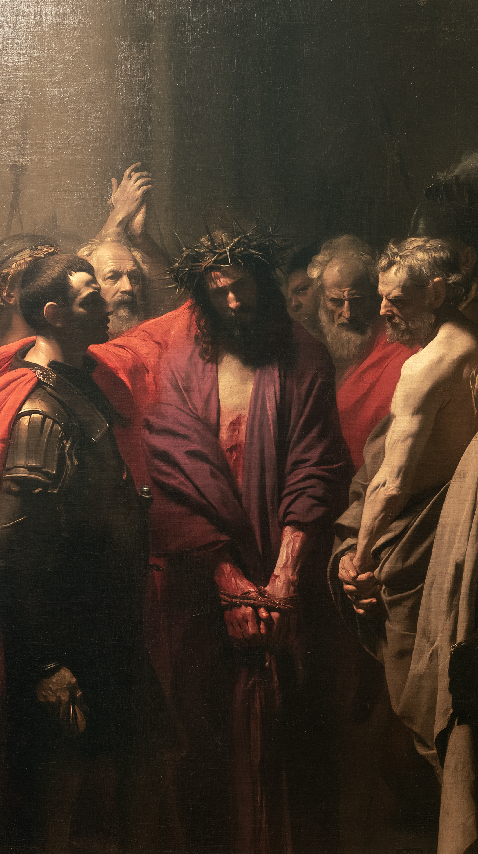 Ecce Homo — Rouge du sacrifice · Portrait n° 10 — aperçu de la finition sélectionnée