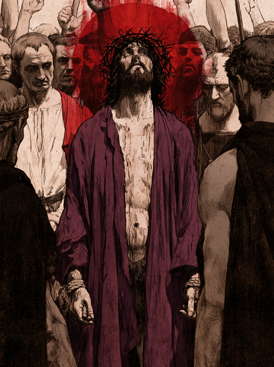 Ecce Homo — Rouge du sacrifice · Portrait n° 17