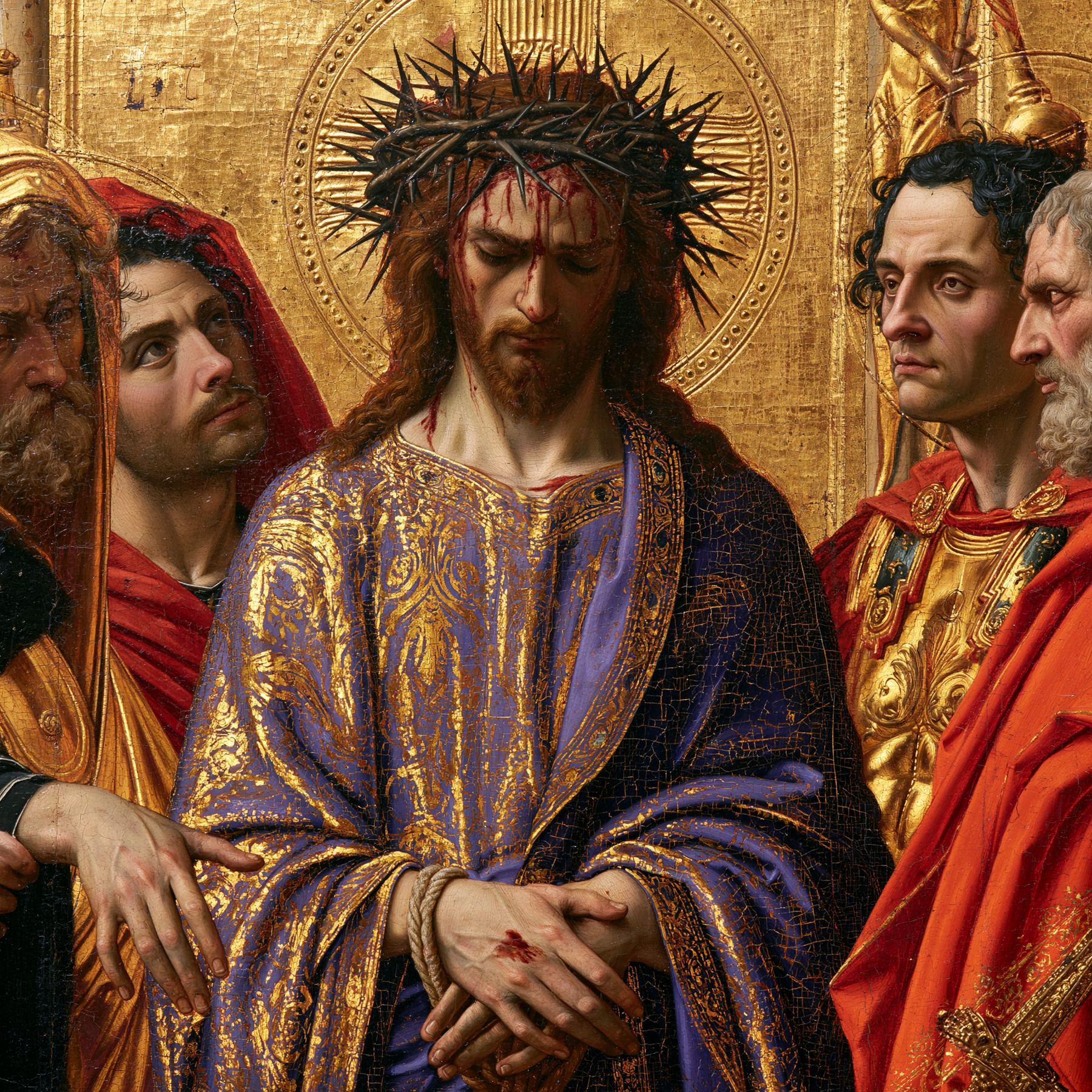 Ecce Homo — Sacré doré · Carré n° 2 — aperçu de la finition sélectionnée