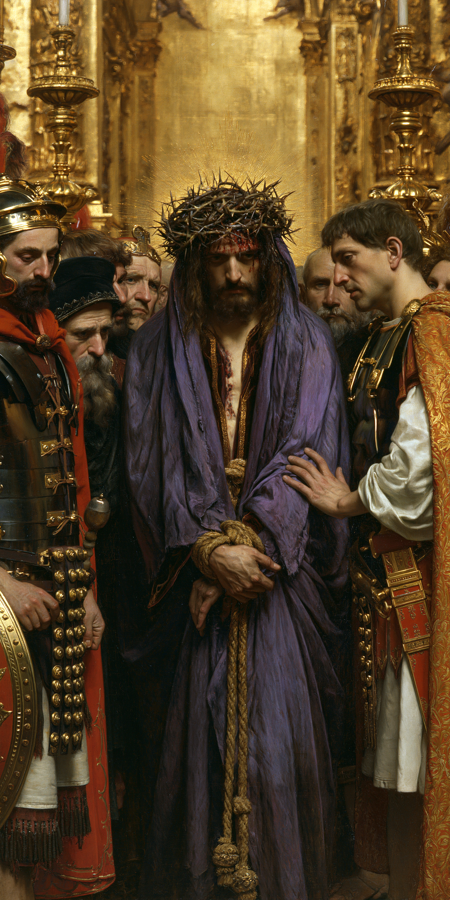 Ecce Homo — Sacré doré · Portrait n° 3 — aperçu de la finition sélectionnée