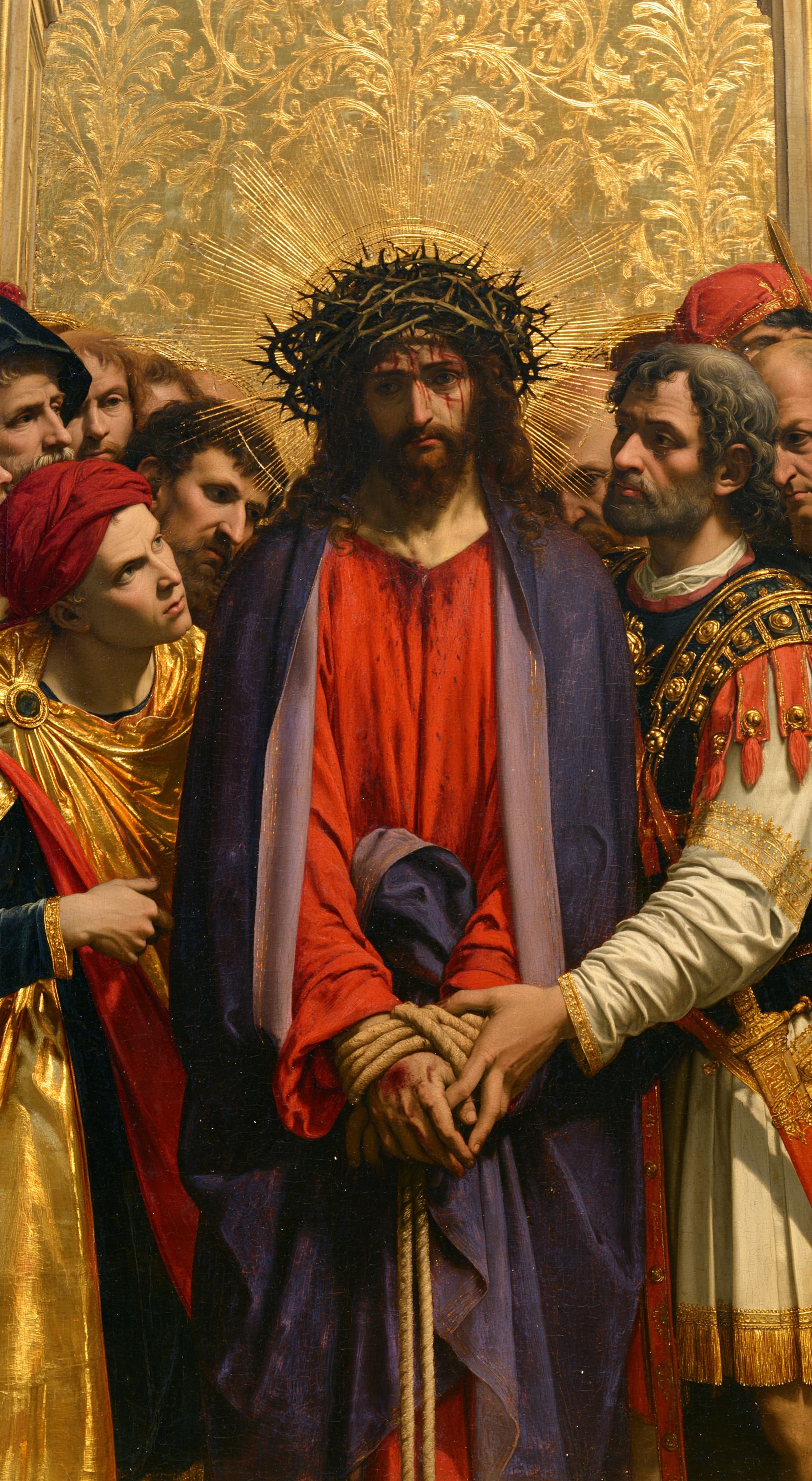 Ecce Homo — Sacré doré · Portrait n° 4 — aperçu de la finition sélectionnée