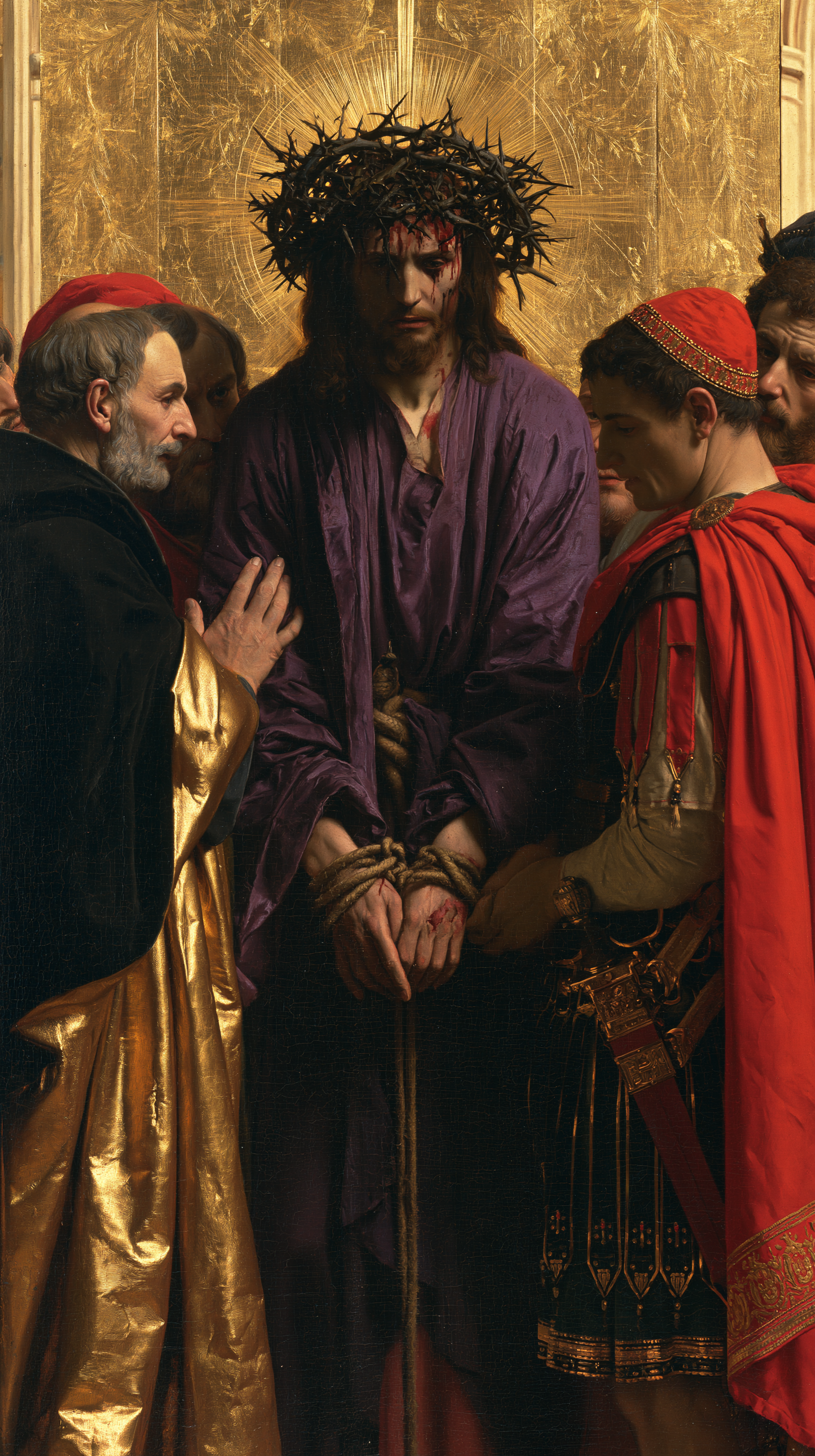 Ecce Homo — Sacré doré · Portrait n° 10 — aperçu de la finition sélectionnée