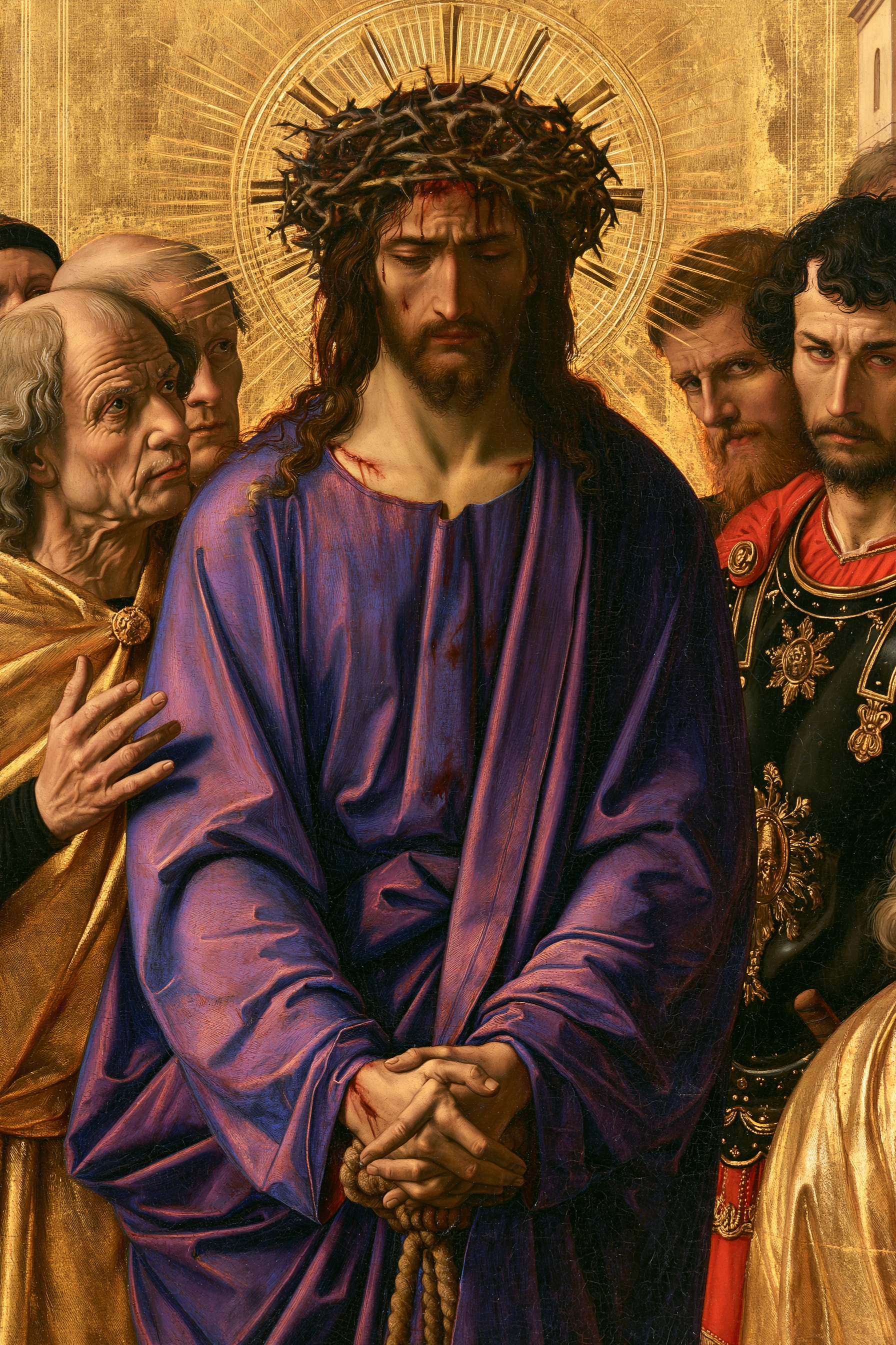 Ecce Homo — Sacré doré · Portrait n° 13 — aperçu de la finition sélectionnée