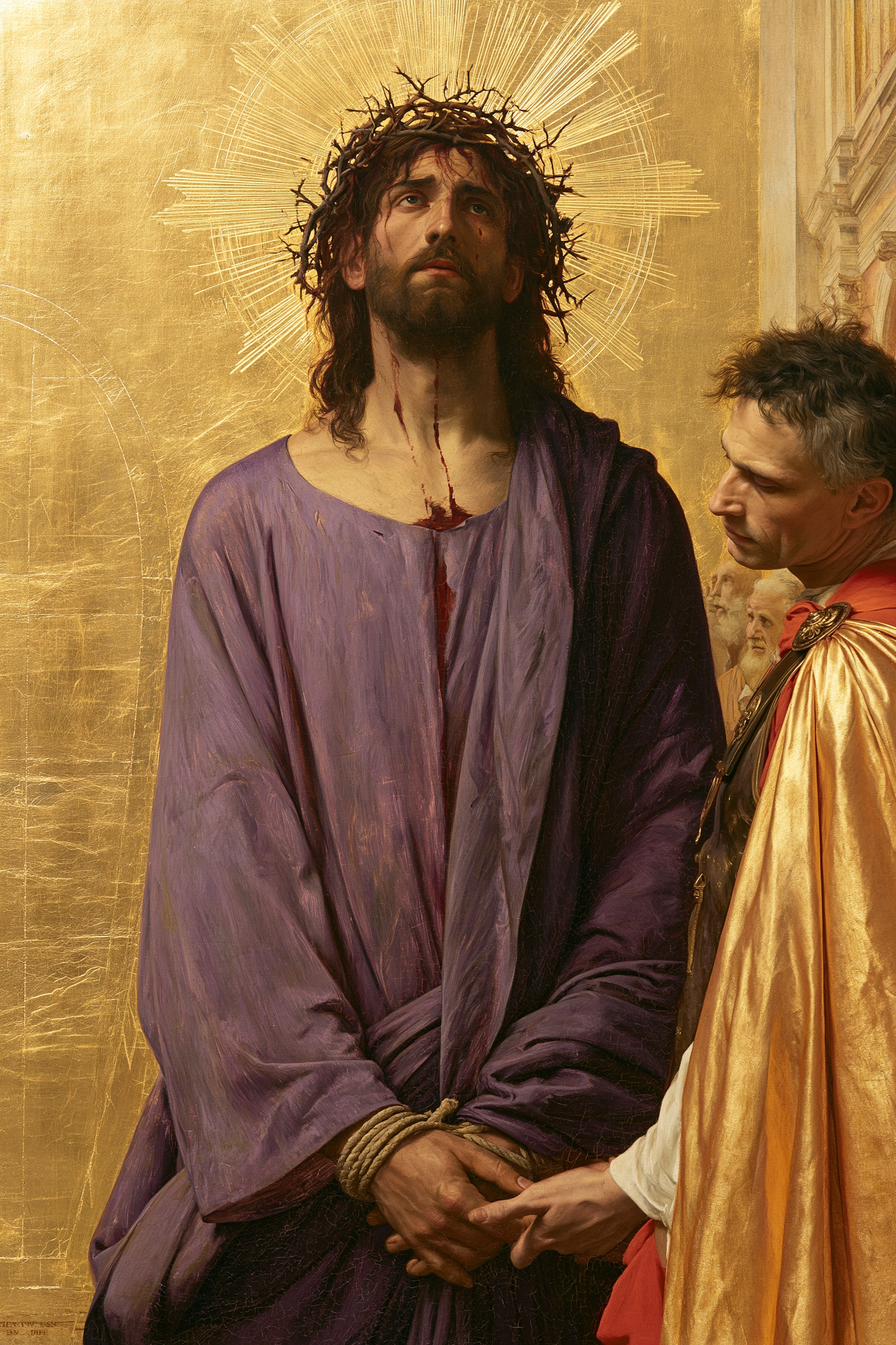Ecce Homo — Sacré doré · Portrait n° 14 — aperçu de la finition sélectionnée