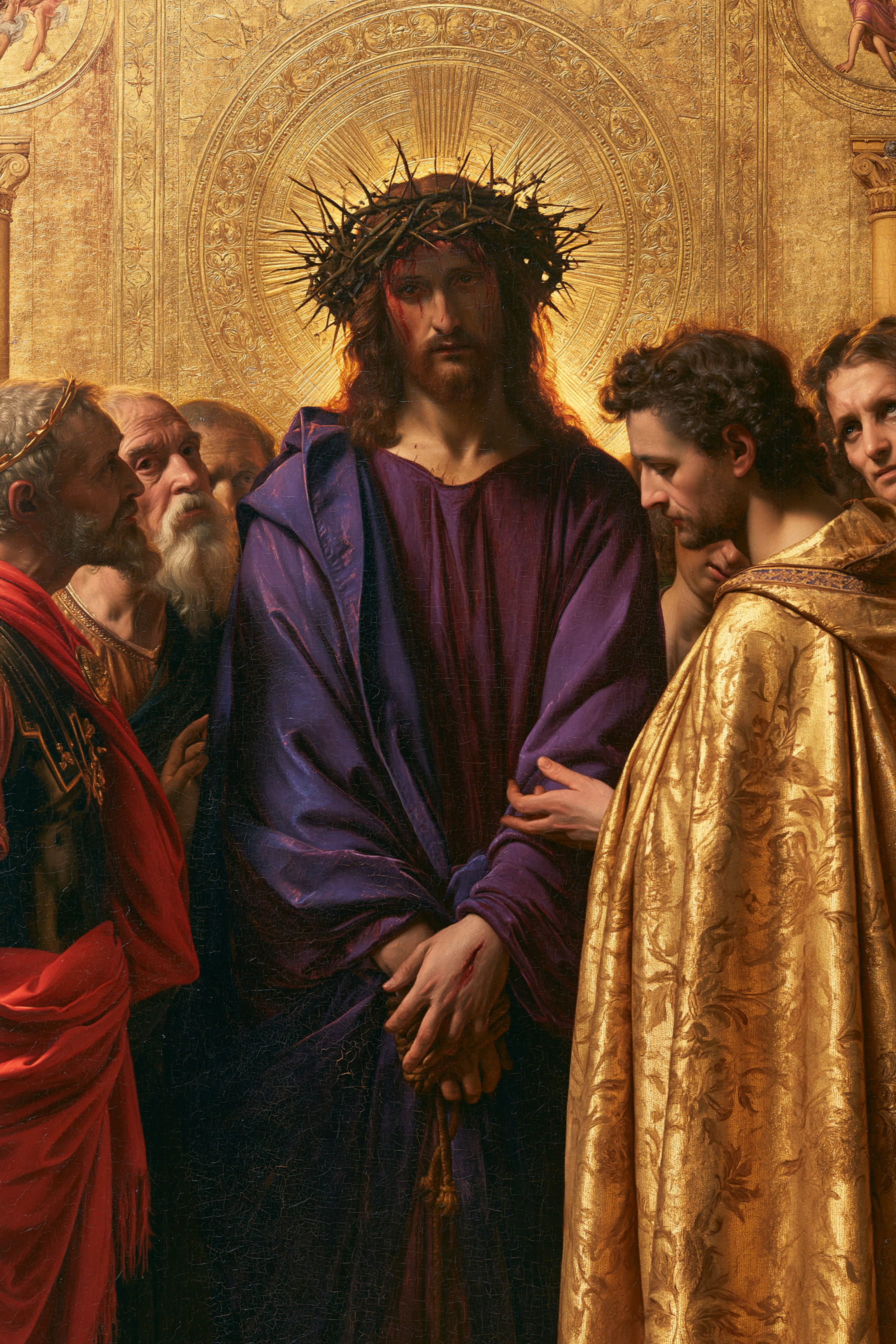 Ecce Homo — Sacré doré · Portrait n° 15 — aperçu de la finition sélectionnée