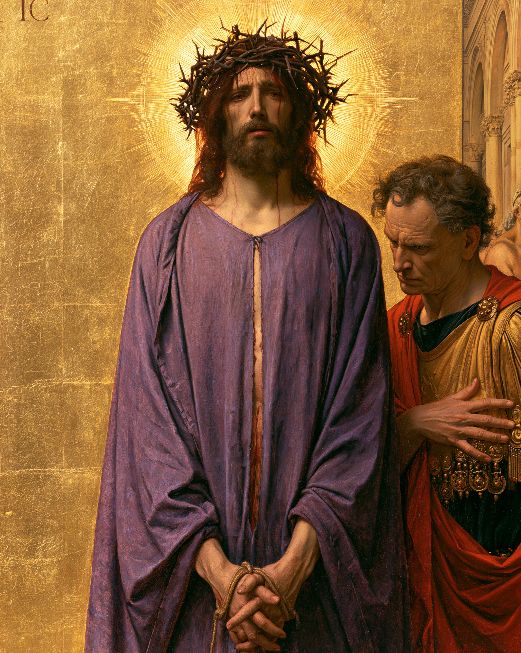 Ecce Homo — Sacré doré · Portrait n° 20 — aperçu de la finition sélectionnée