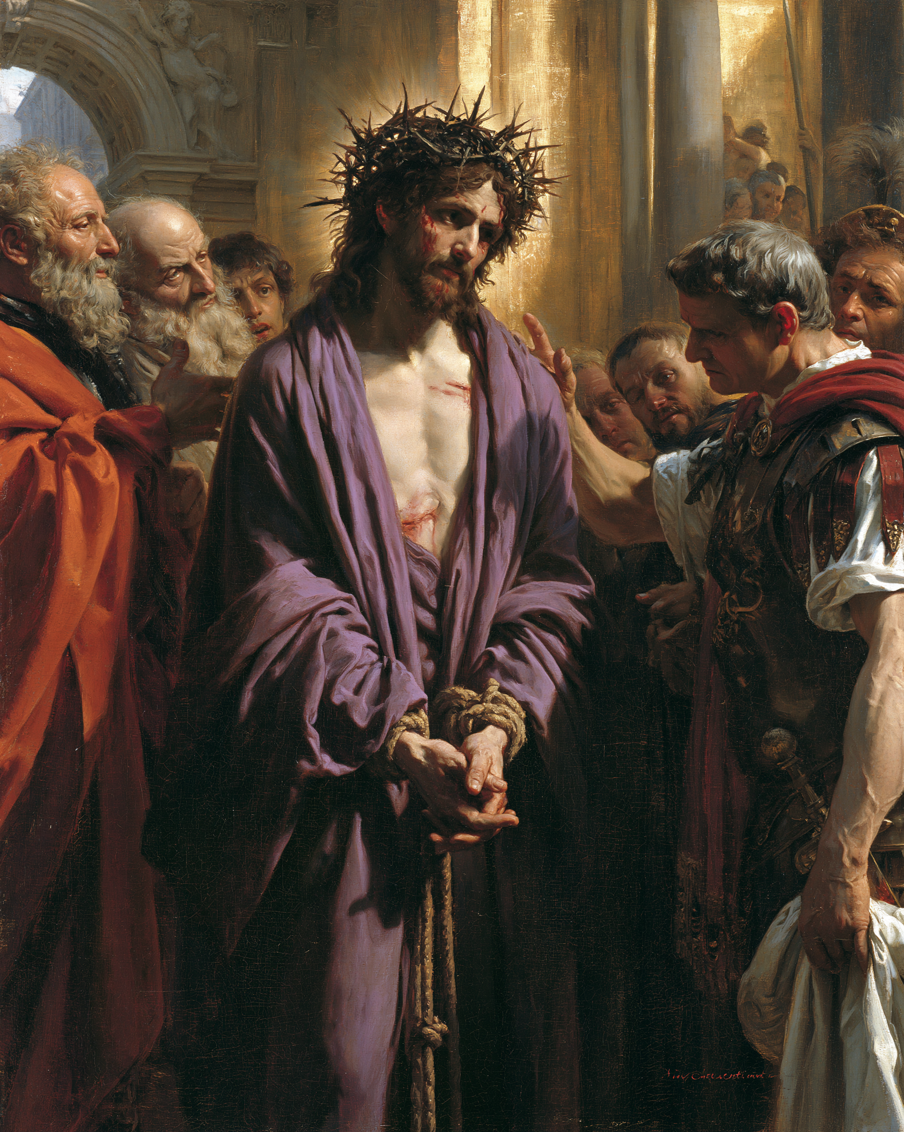 Ecce Homo — Sacré doré · Portrait n° 21 — aperçu de la finition sélectionnée