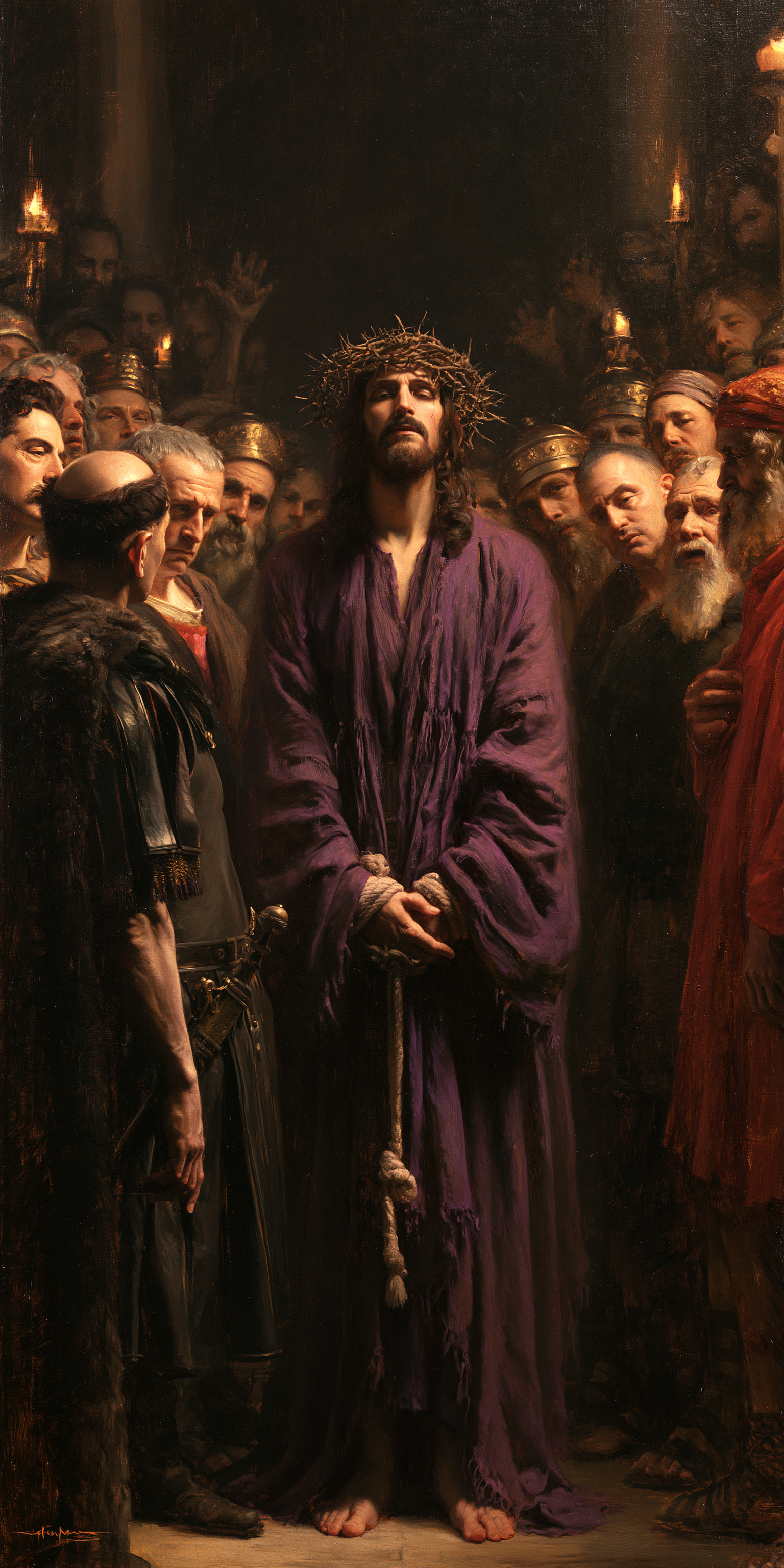 Ecce Homo — Silence sacré · Portrait n° 1 — aperçu de la finition sélectionnée