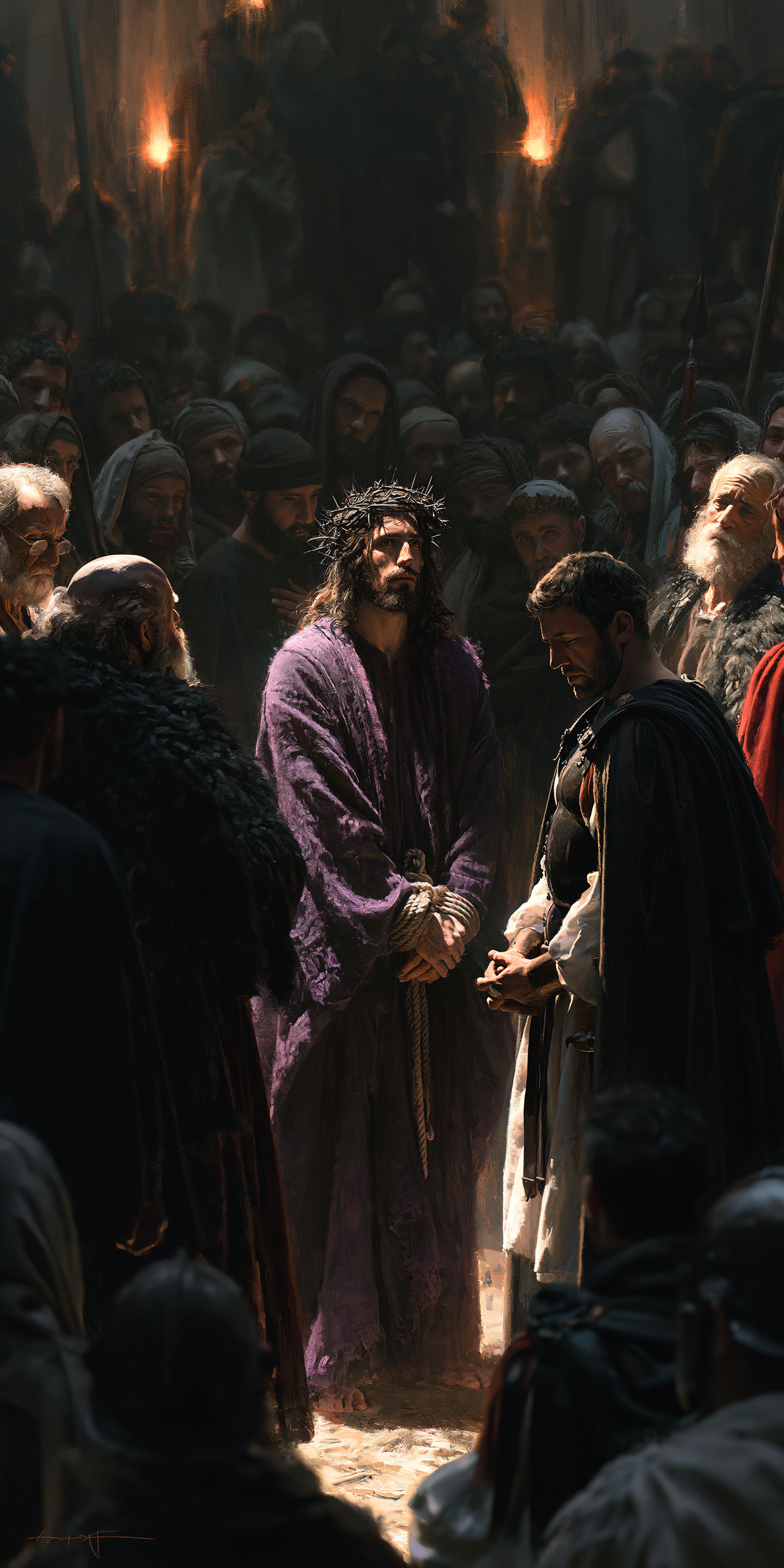 Ecce Homo — Silence sacré · Portrait n° 3 — aperçu de la finition sélectionnée