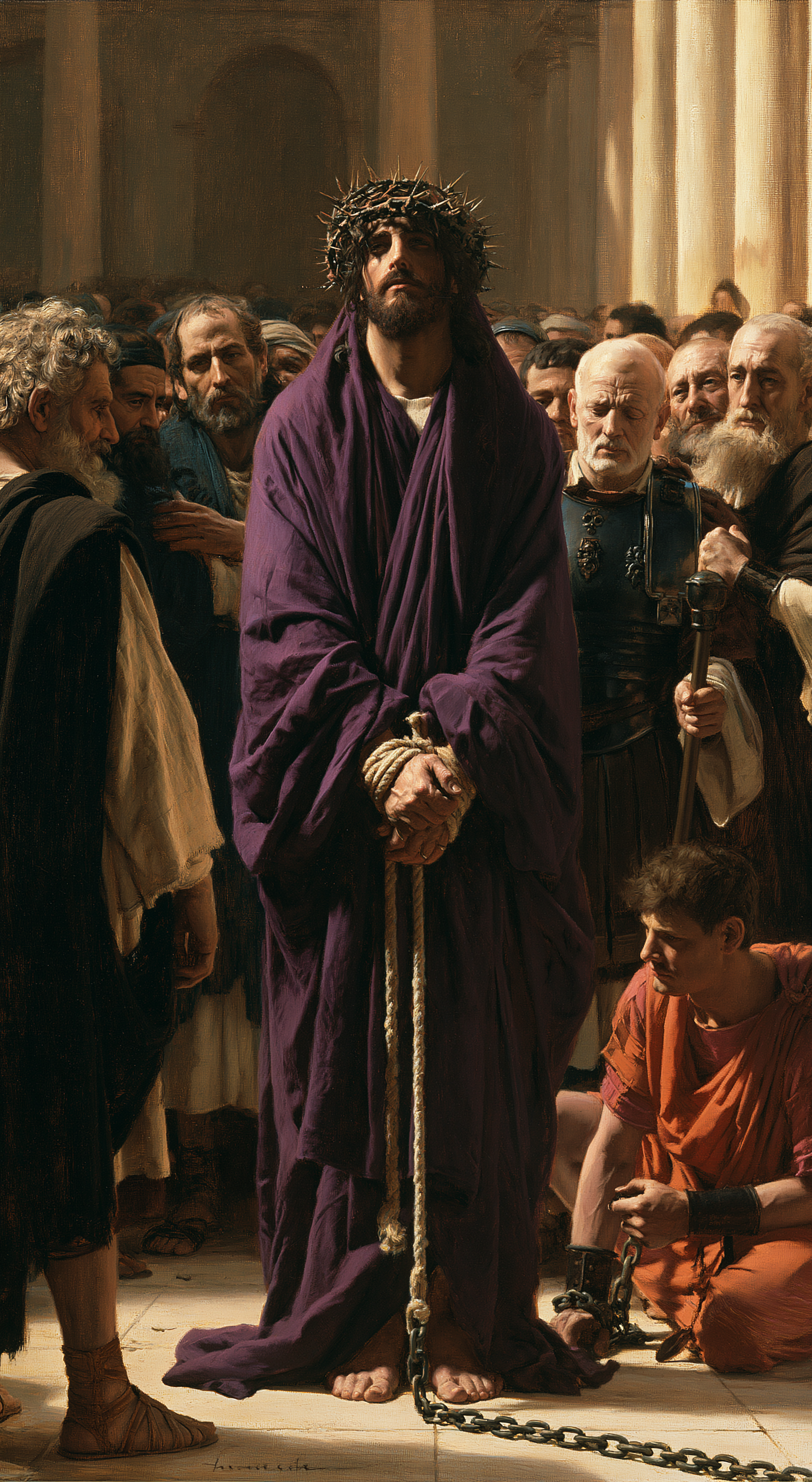 Ecce Homo — Silence sacré · Portrait n° 5 — aperçu de la finition sélectionnée