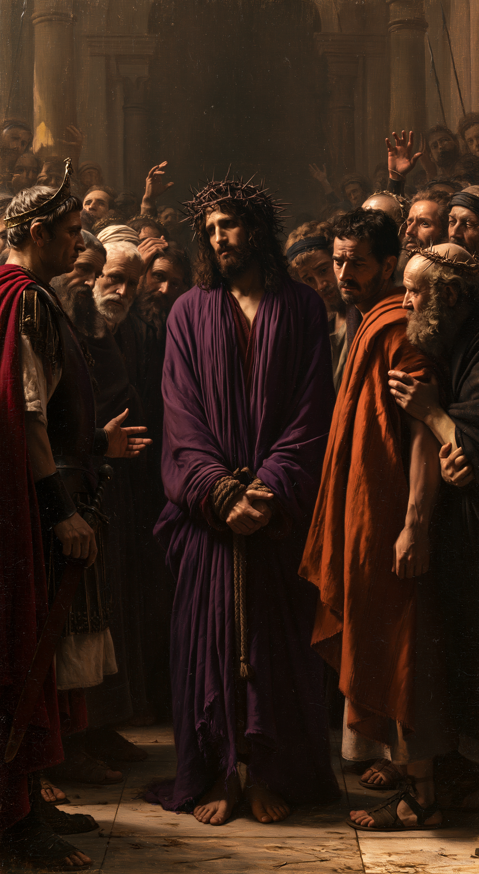 Ecce Homo — Silence sacré · Portrait n° 6 — aperçu de la finition sélectionnée