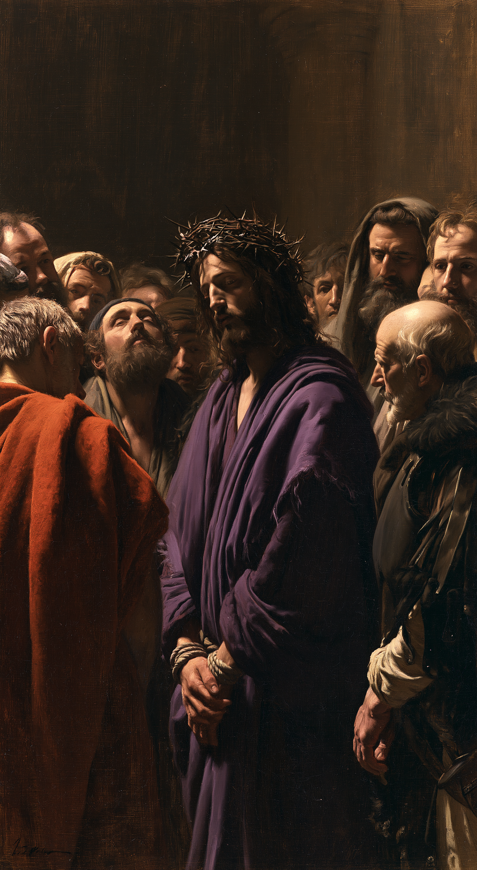 Ecce Homo — Silence sacré · Portrait n° 7 — aperçu de la finition sélectionnée