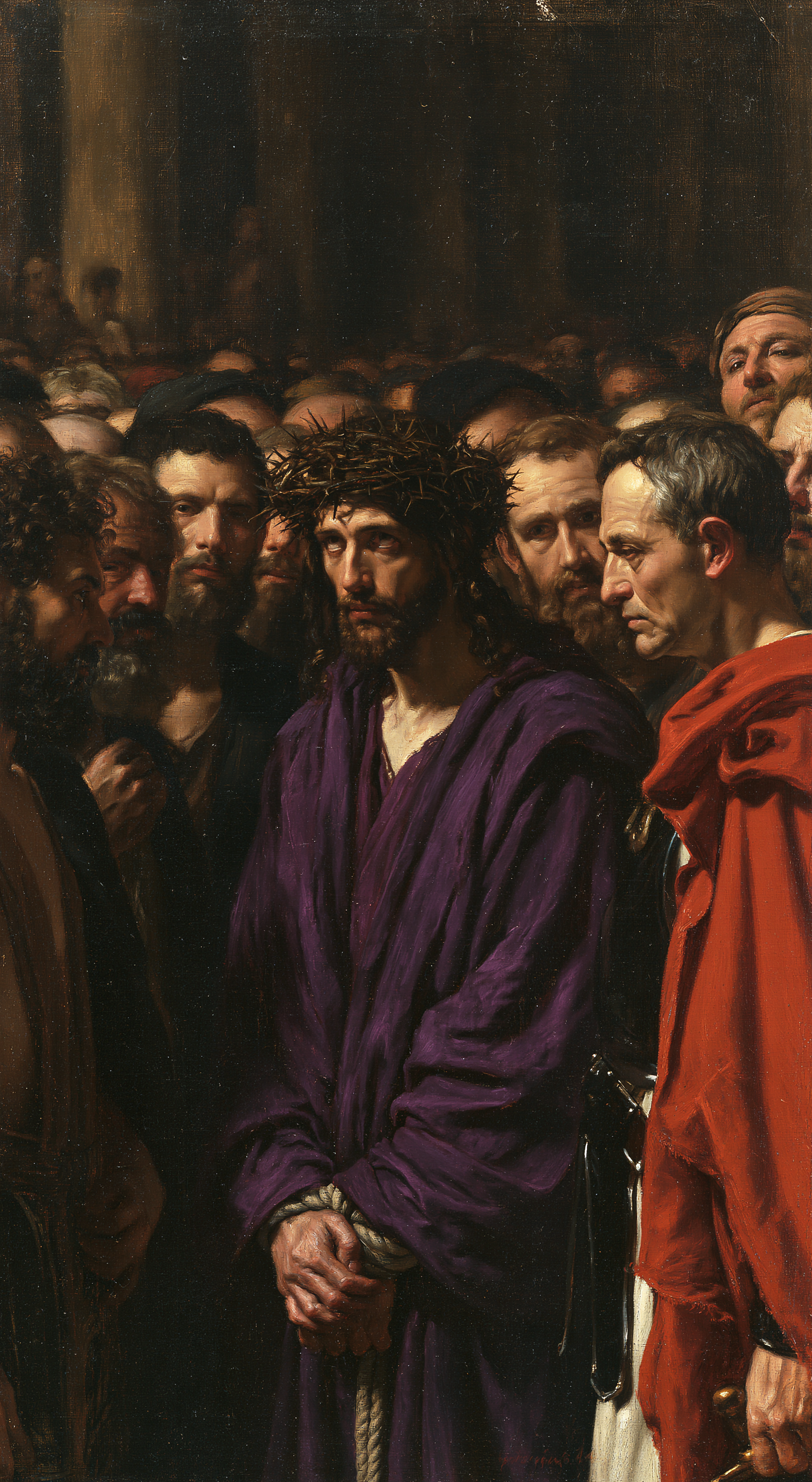 Ecce Homo — Silence sacré · Portrait n° 8 — aperçu de la finition sélectionnée