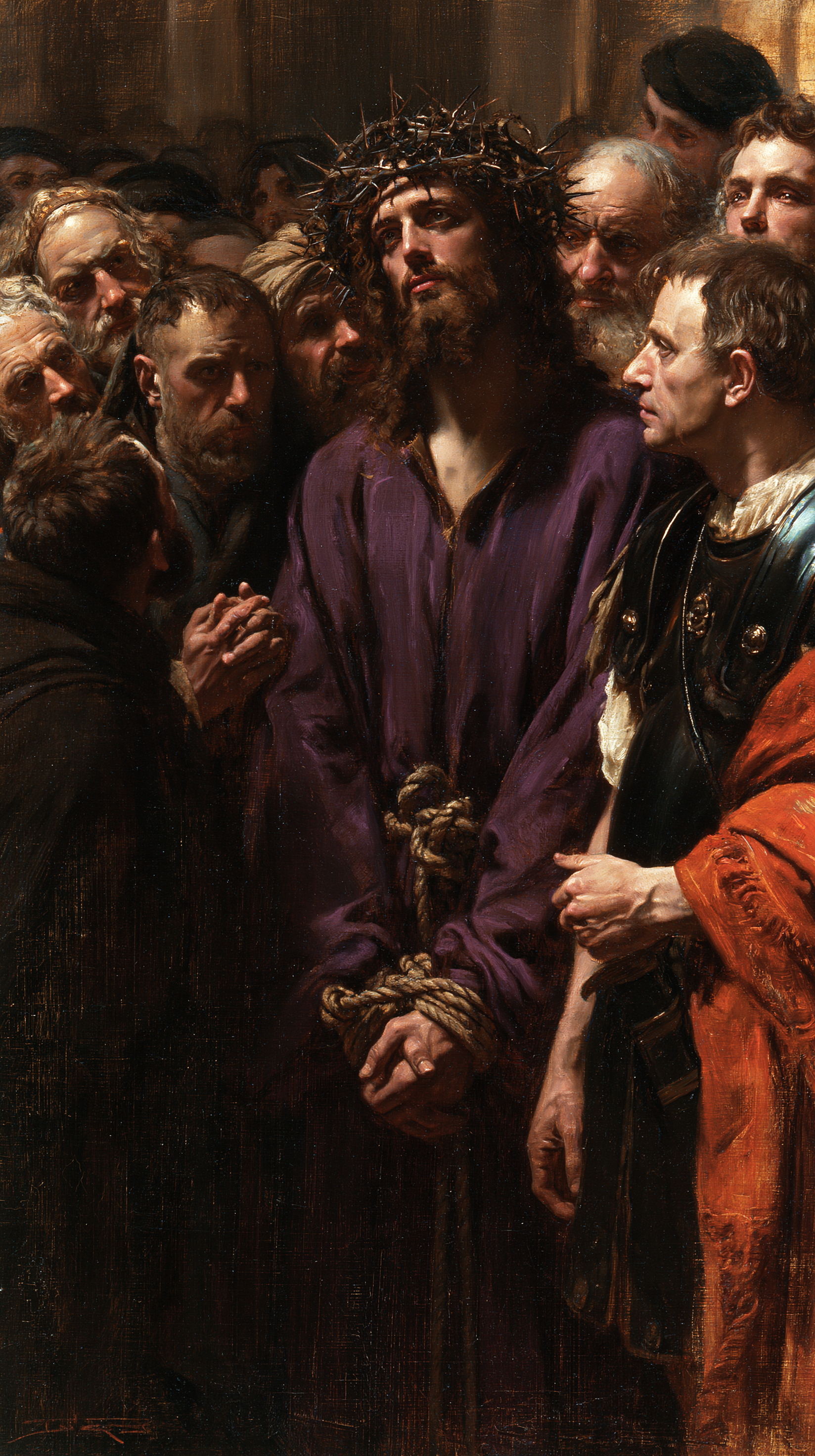 Ecce Homo — Silence sacré · Portrait n° 10 — aperçu de la finition sélectionnée