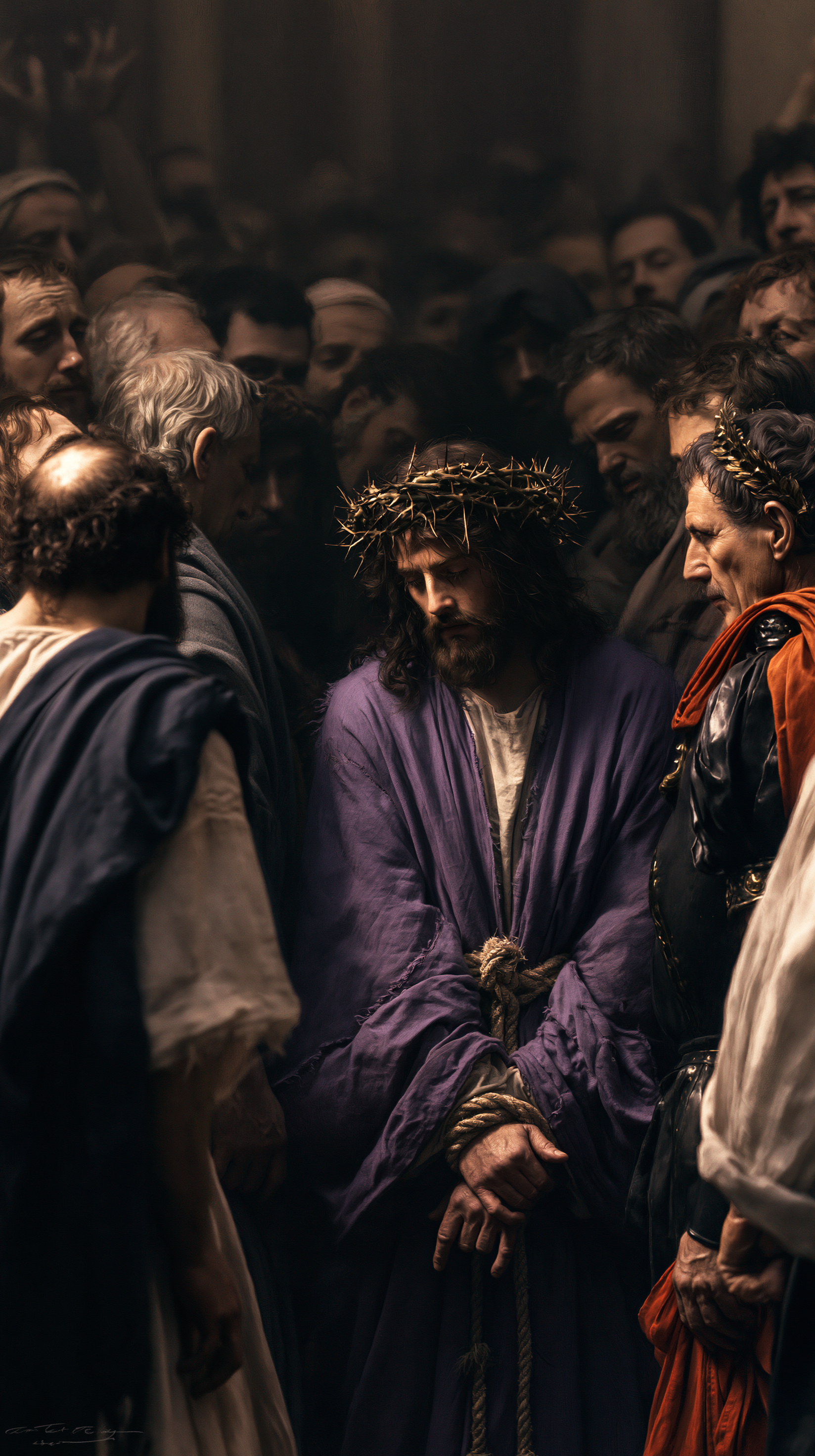 Ecce Homo — Silence sacré · Portrait n° 12 — aperçu de la finition sélectionnée