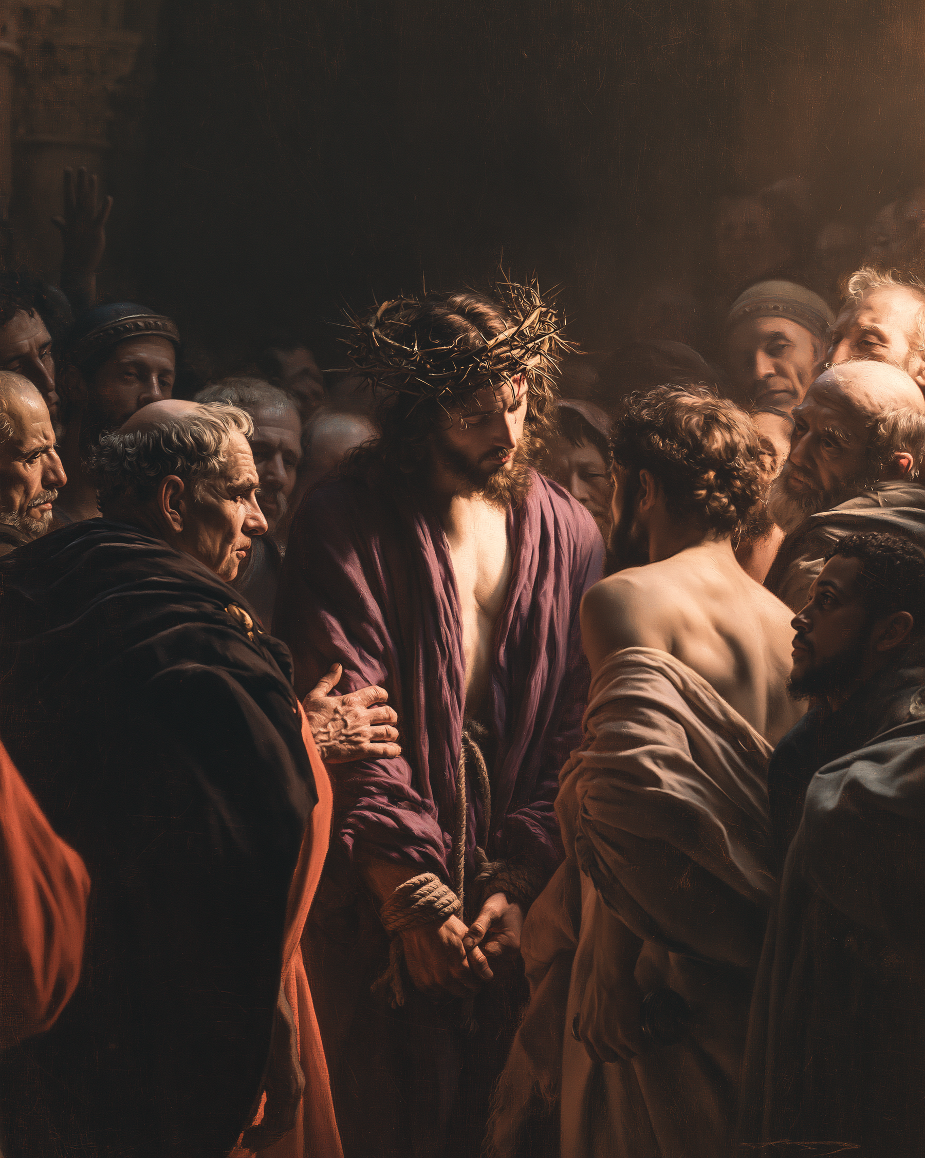 Ecce Homo — Silence sacré · Portrait n° 20 — aperçu de la finition sélectionnée