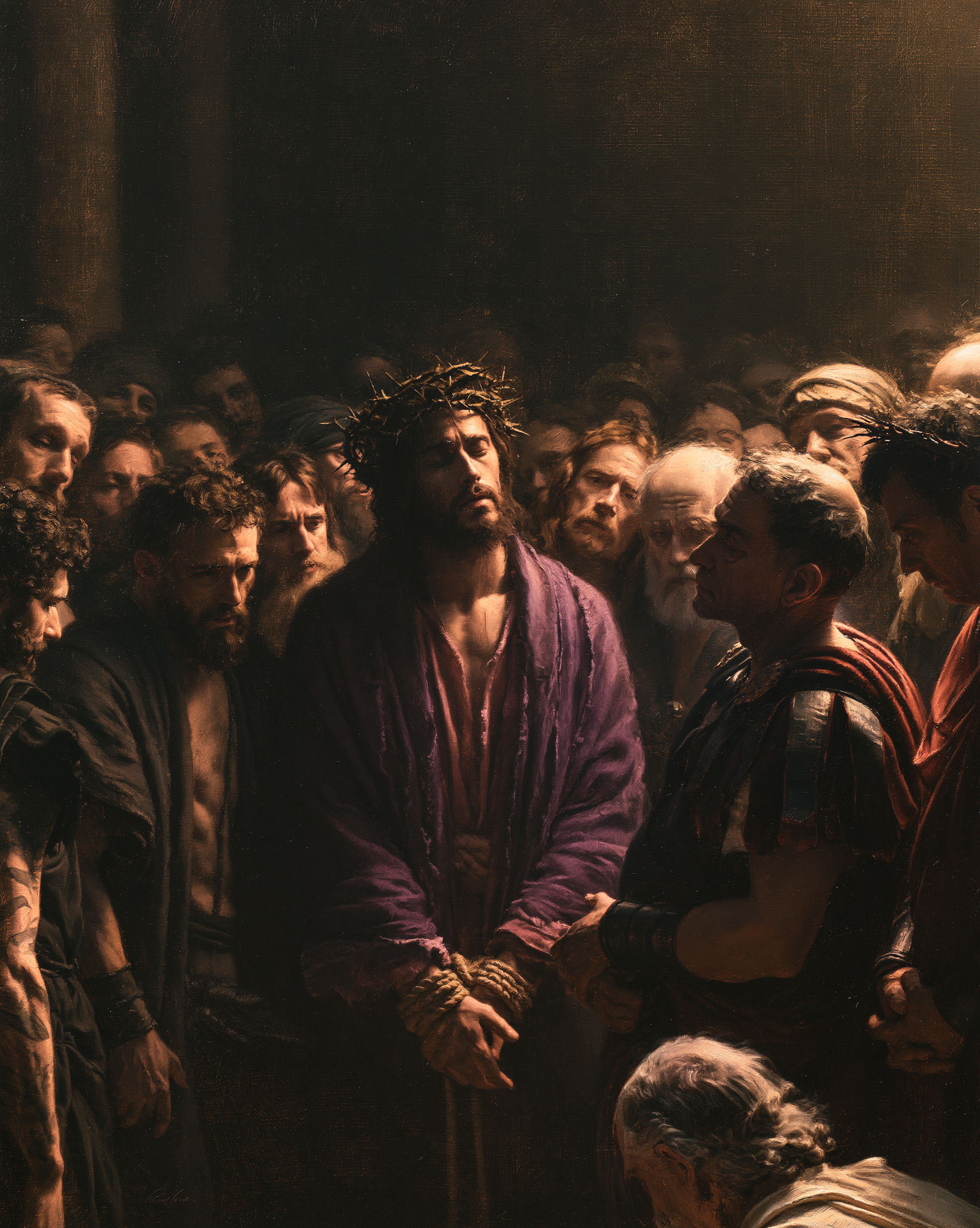 Ecce Homo — Silence sacré · Portrait n° 22 — aperçu de la finition sélectionnée